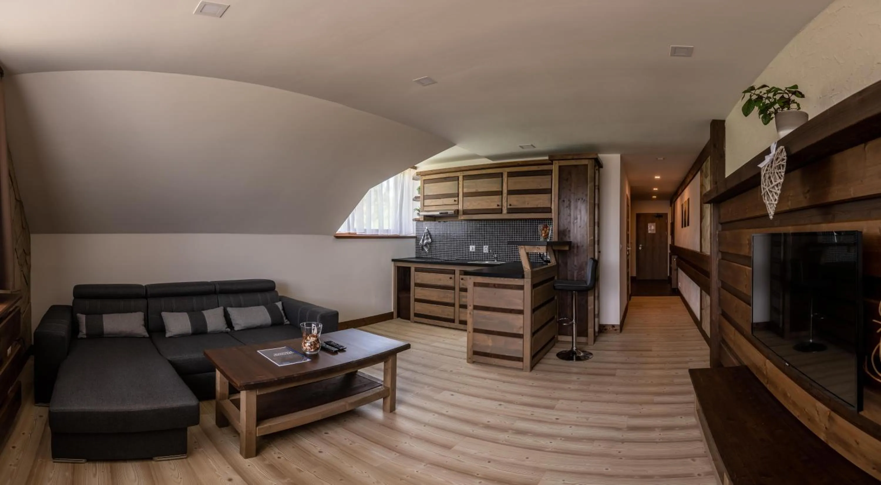 Living room in Nestville Apartments