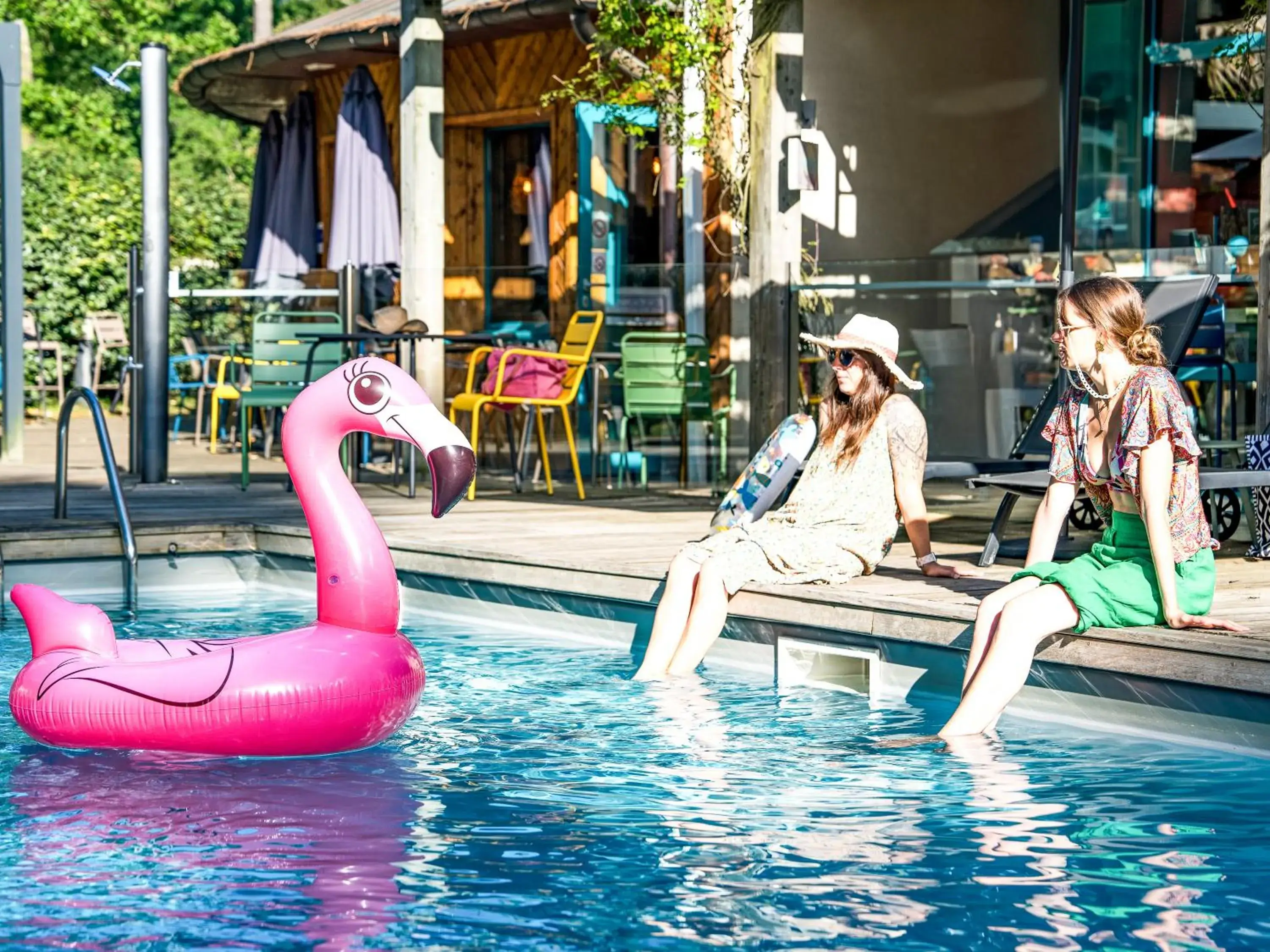 Swimming pool in ibis Arcachon la Teste de Buch Swimming pool in ibis Arcachon la Teste de Buch