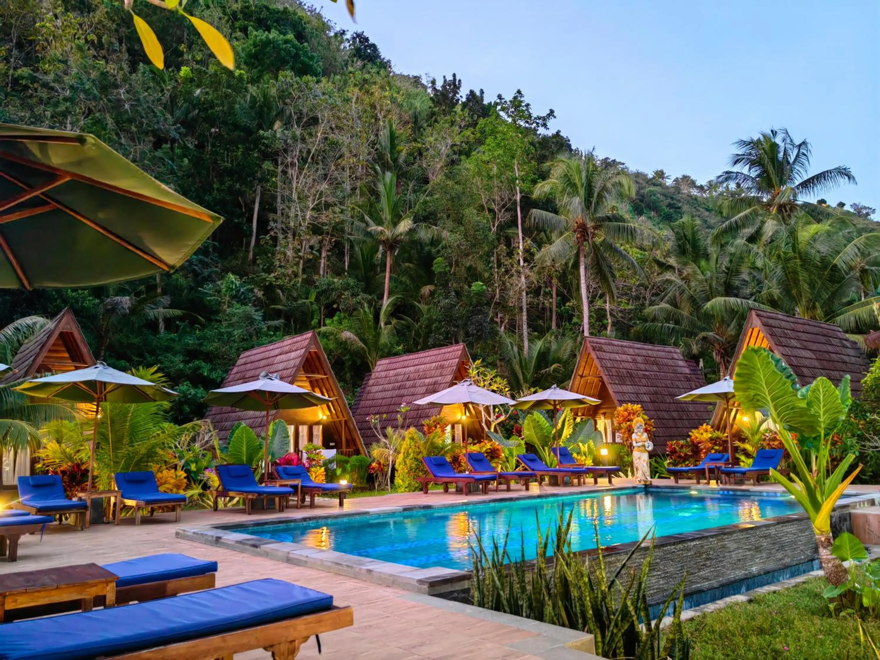 Swimming pool in Mahaloka Valley Nusa Penida