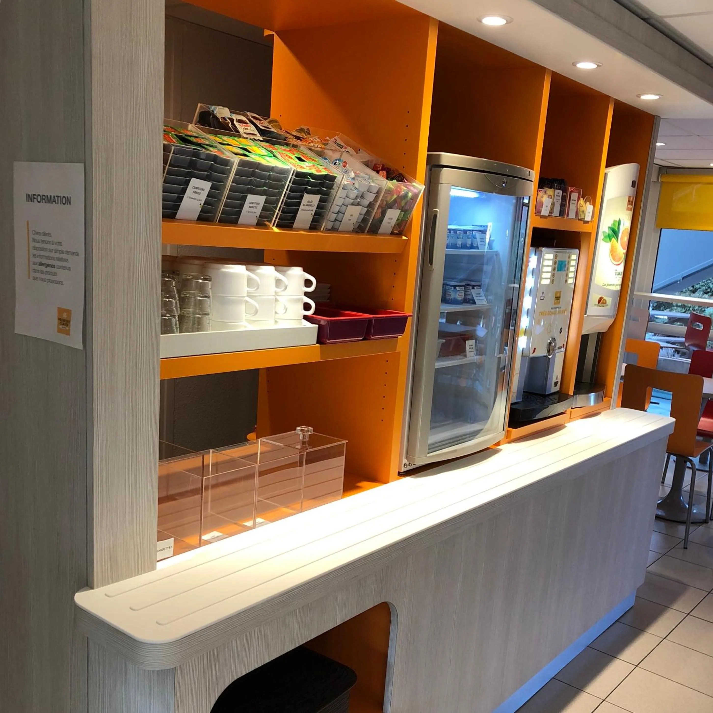 Buffet breakfast in Premiere Classe Perpignan Sud