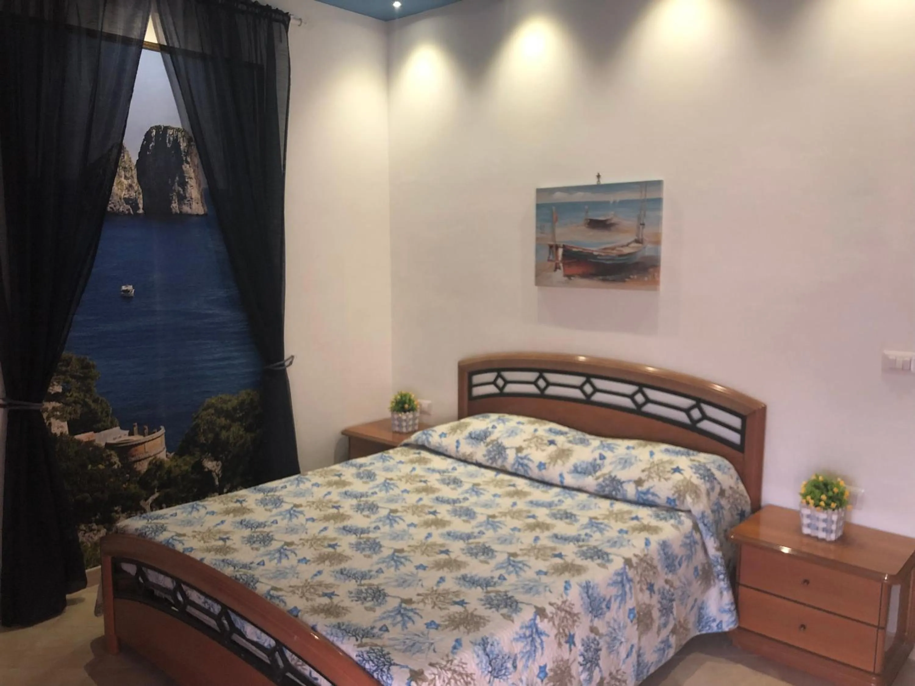 Bed in B&b Pompei Window