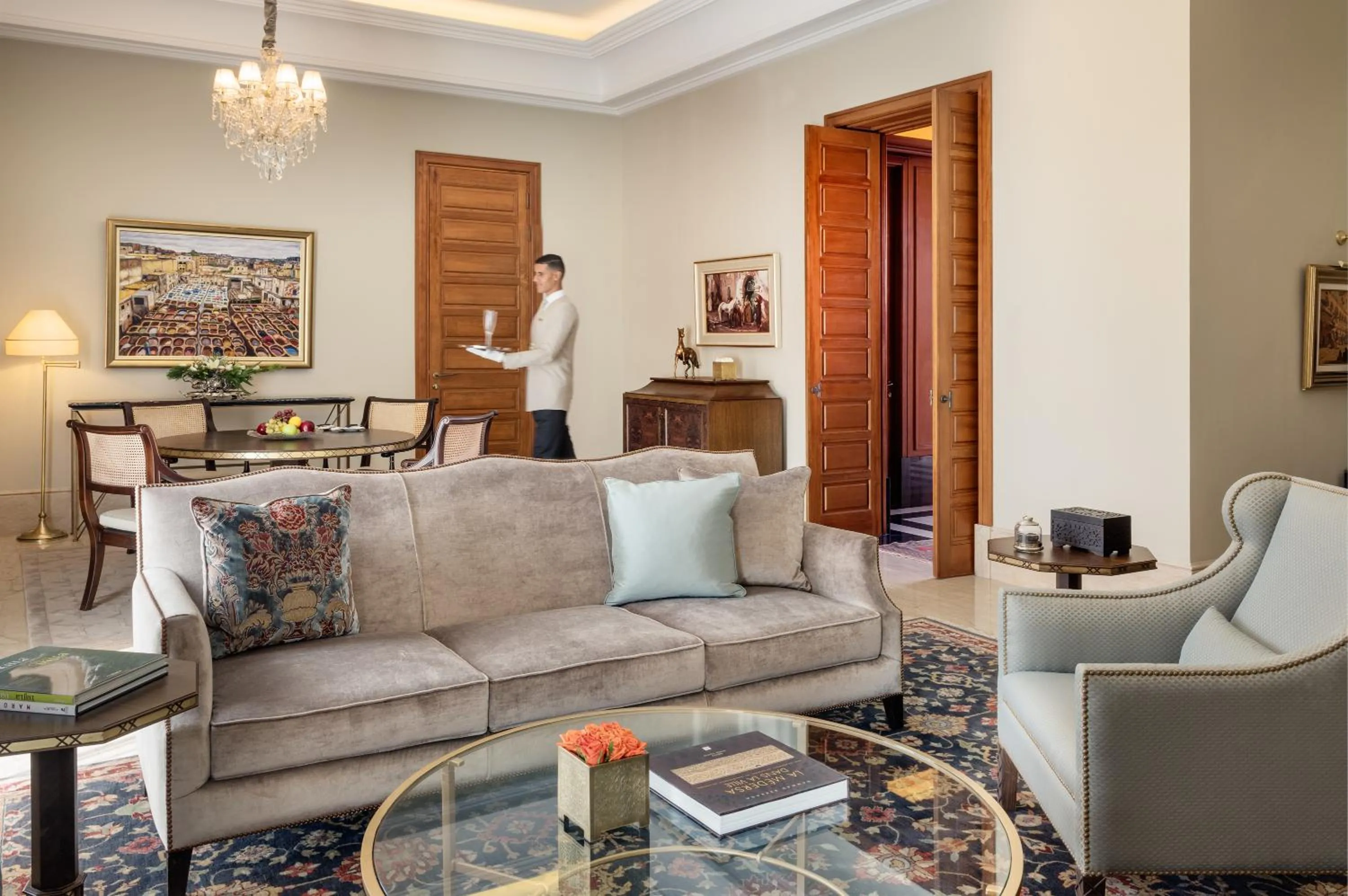 Living room in The Oberoi Marrakech