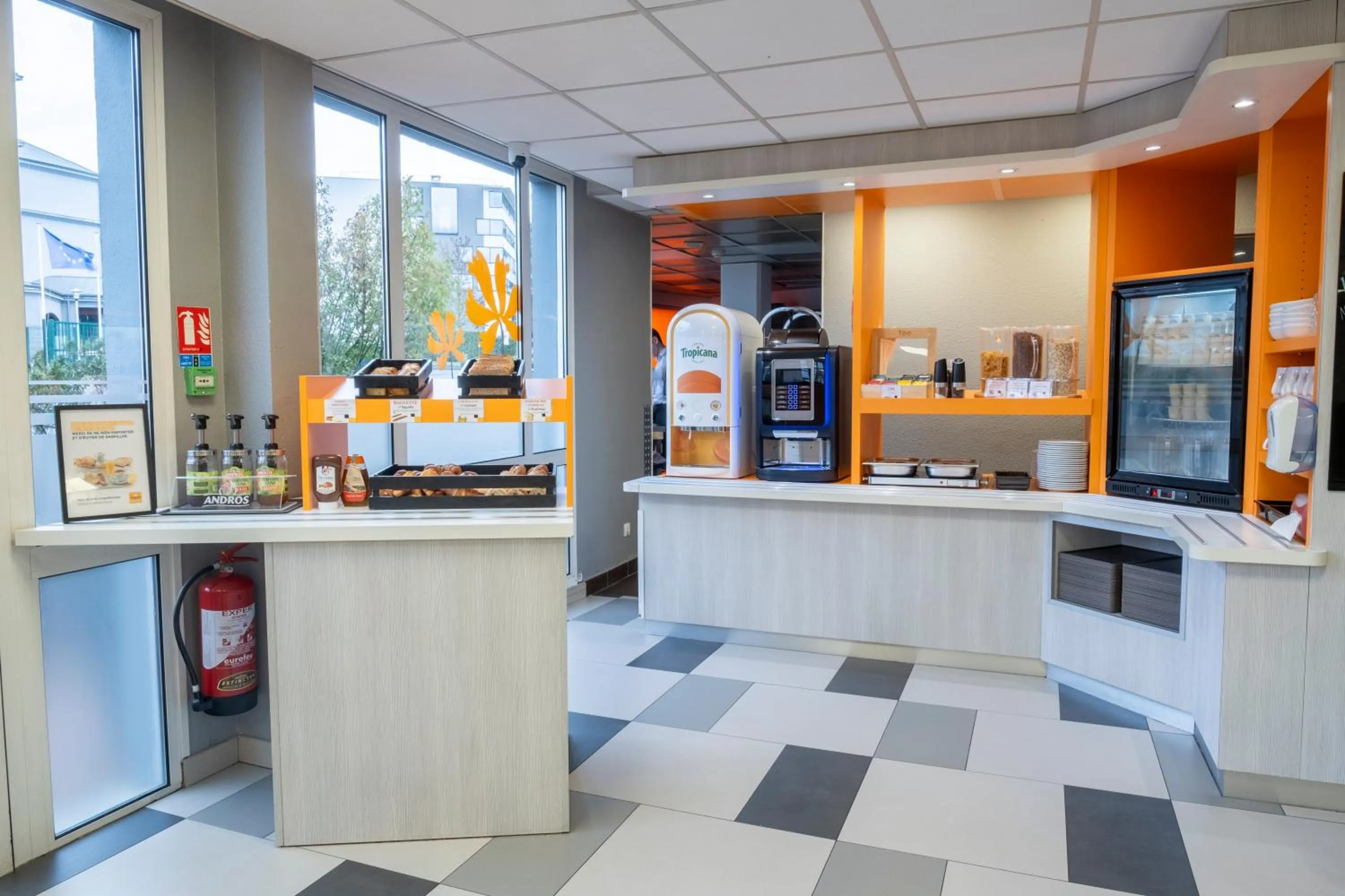 Buffet breakfast in Premiere Classe Roissy Aéroport Charles De Gaulle