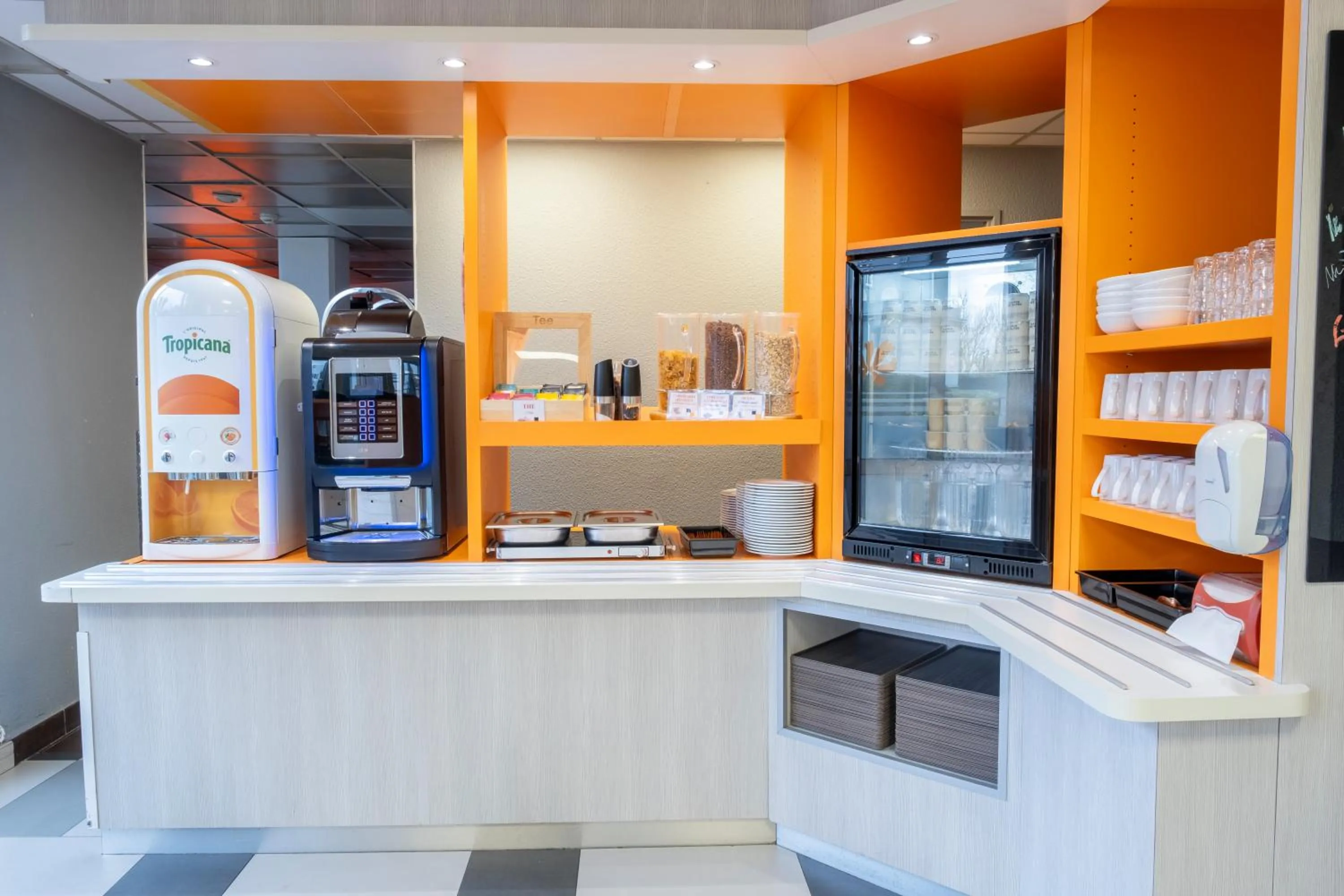 Buffet breakfast in Premiere Classe Roissy Aéroport Charles De Gaulle