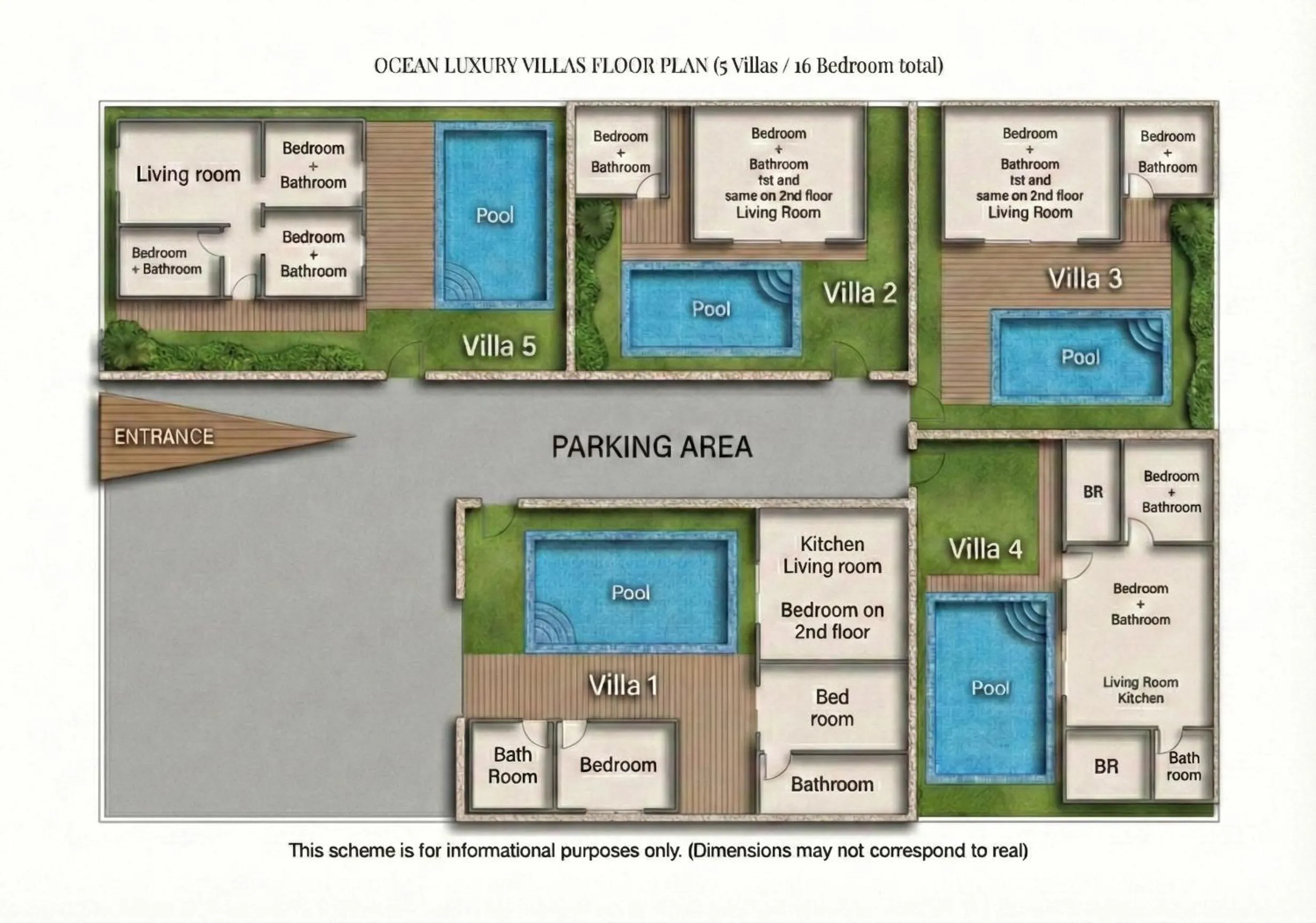 Property building in Ocean Luxury Villas - Private Pool Seminayk