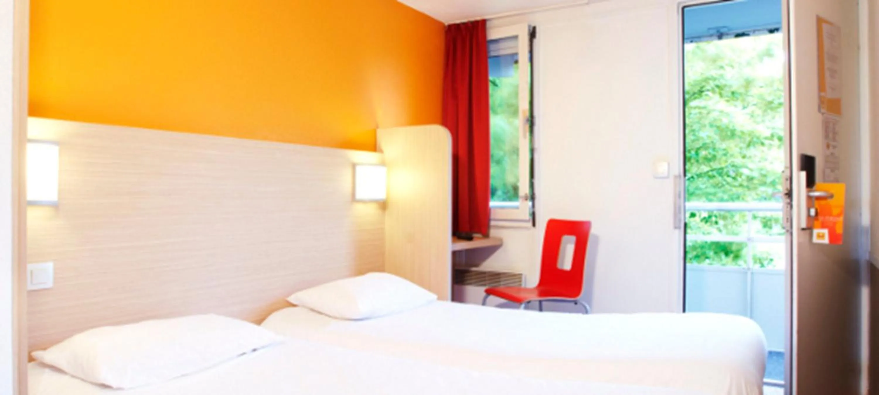 Bedroom, Bed in Premiere Classe Valenciennes Ouest Petite Foret