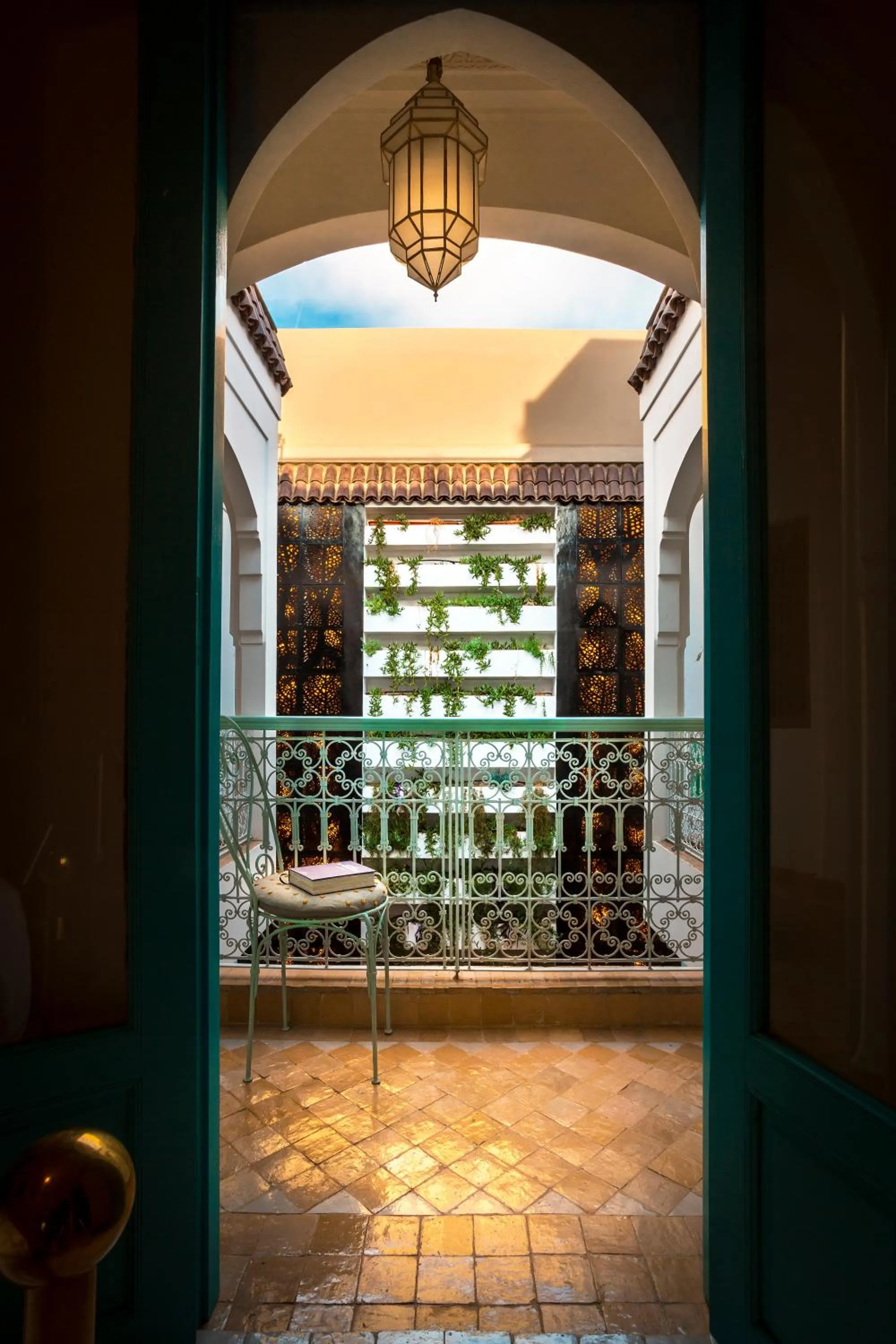 Balcony/Terrace in Riad Lumière