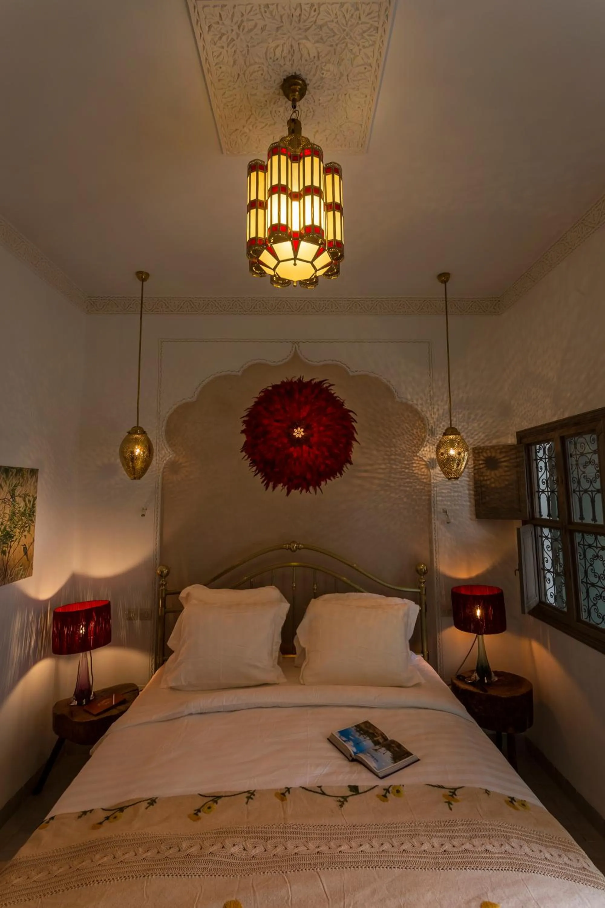 Bedroom, Bed in Riad Lumière