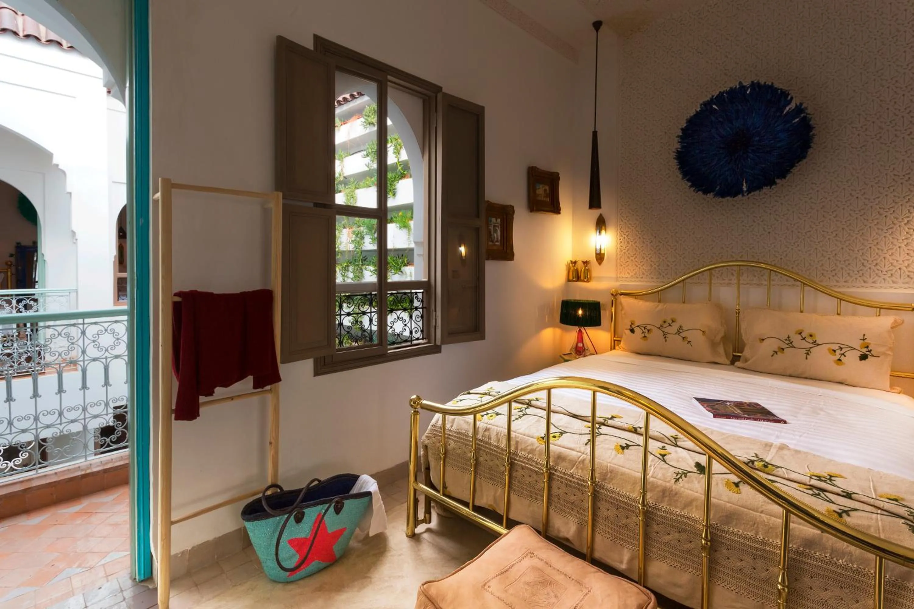 Bedroom, Bed in Riad Lumière