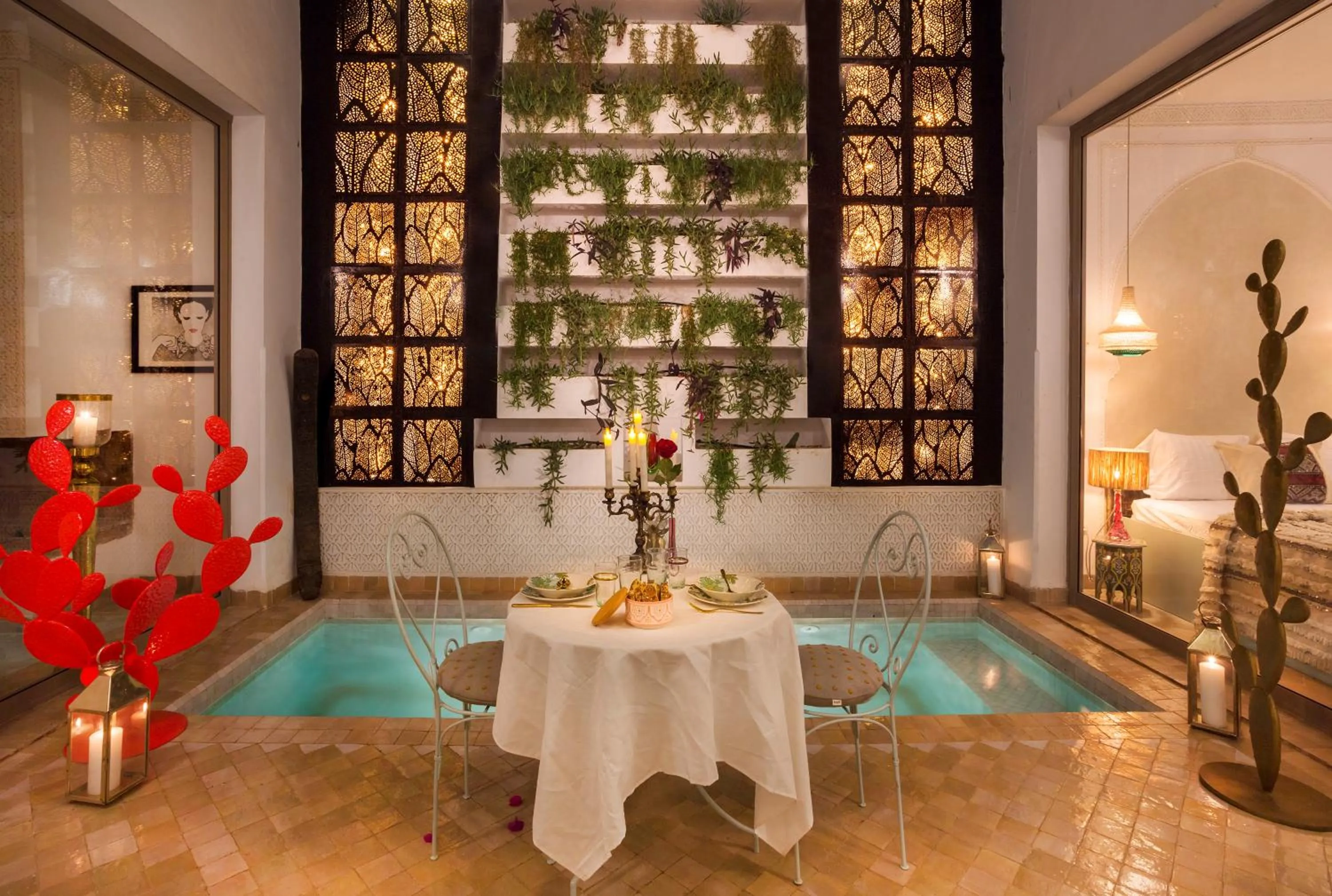 Patio in Riad Lumière