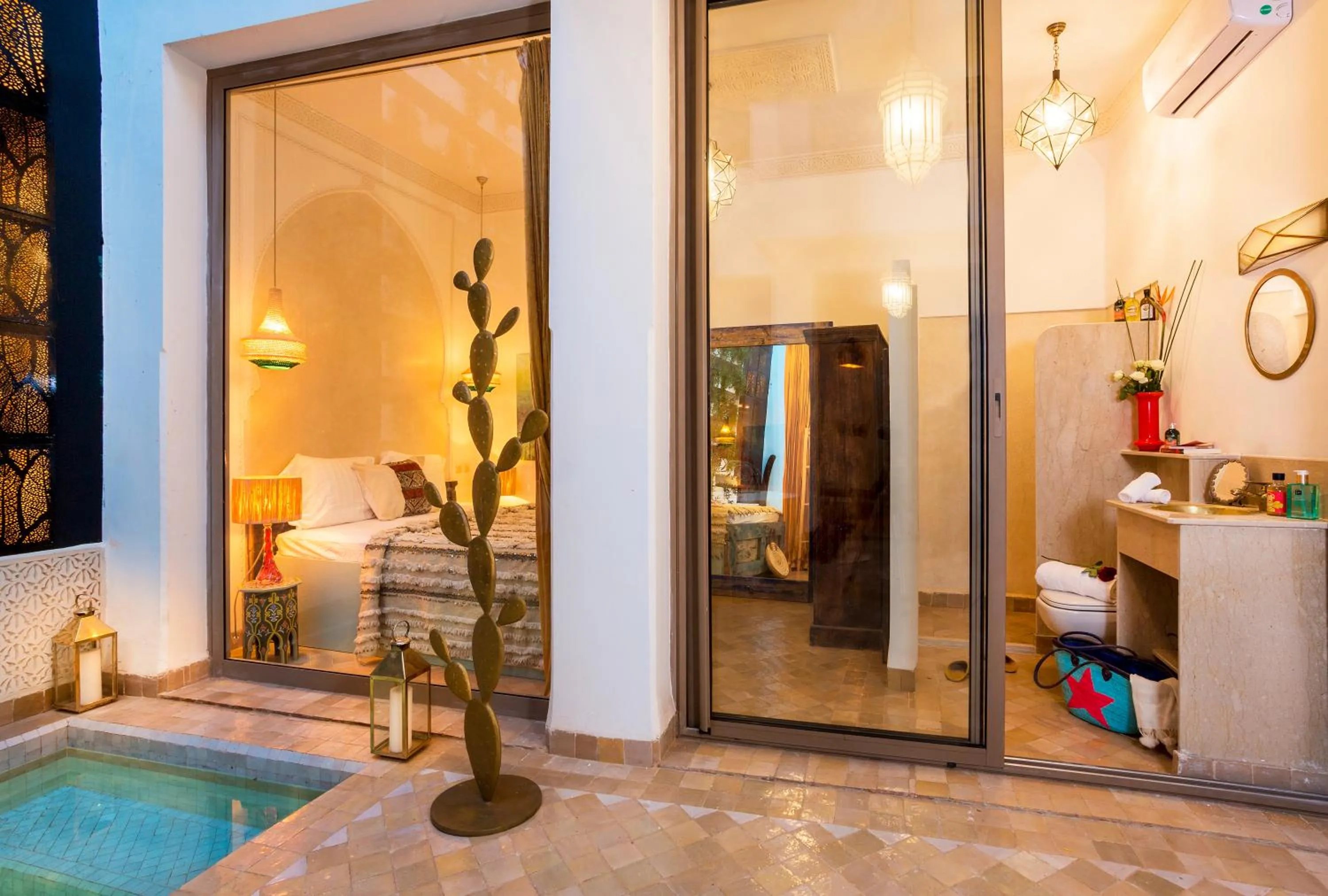 Bathroom in Riad Lumière