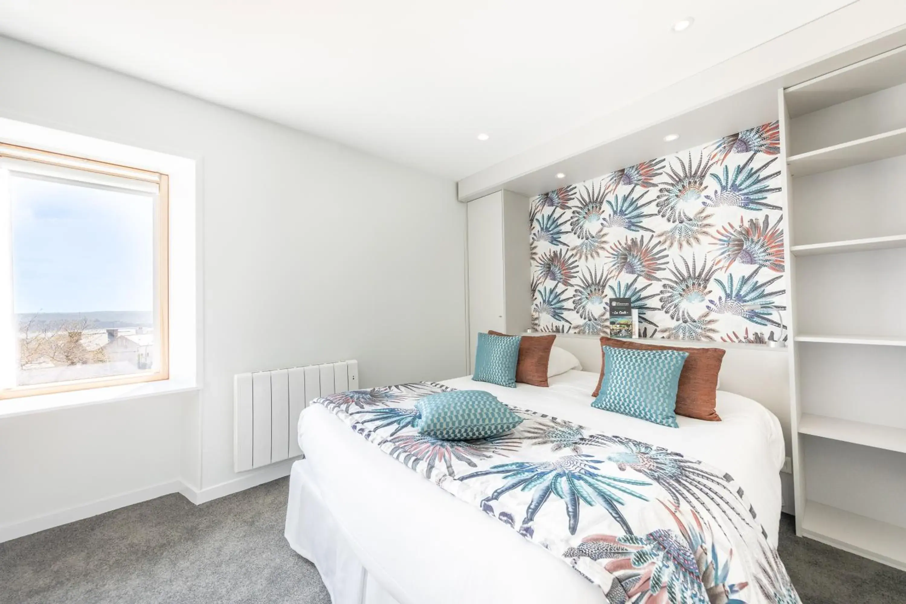 Bed in Hôtel Les Agapanthes-Logis Hôtel Bed in Hôtel Les Agapanthes-Logis Hôtel