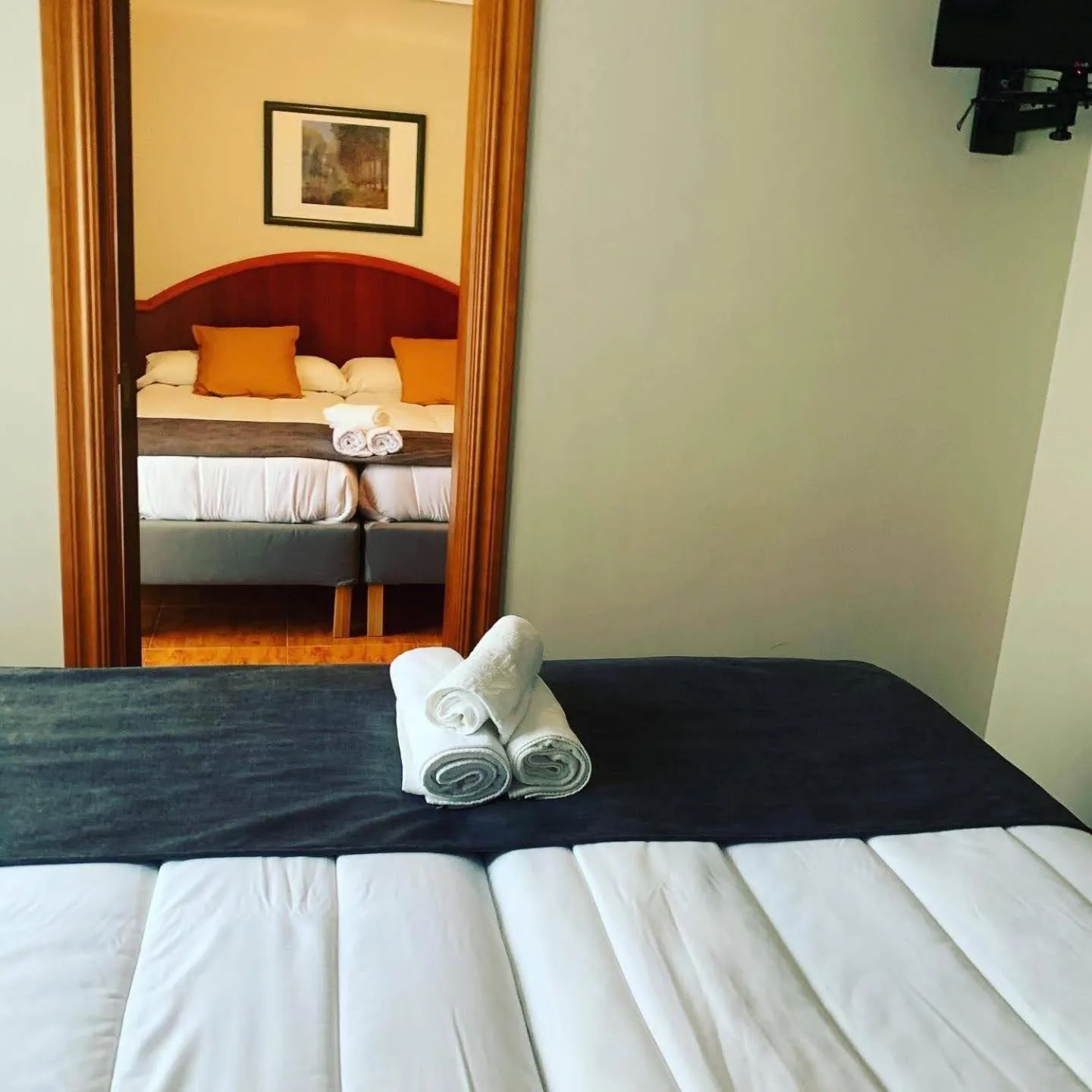 Bed in Hotel - Apartamentos Peña Santa