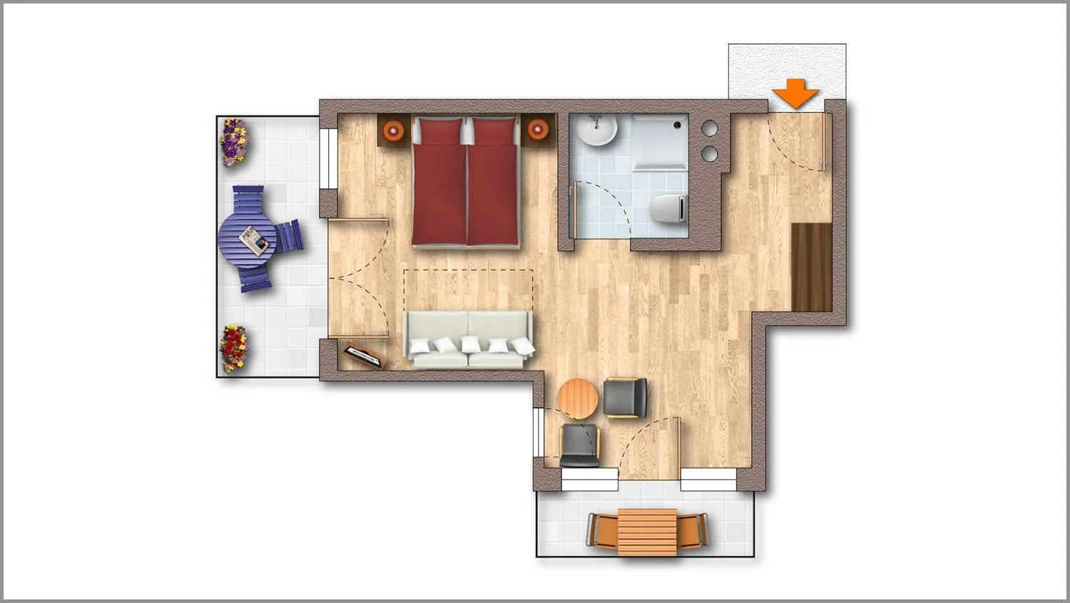 Photo of the whole room in La Pasta Hotel Restaurant