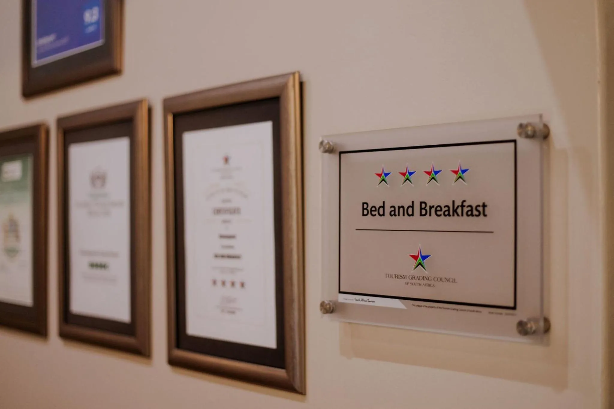 Logo/Certificate/Sign in iGwalagwala Guest House