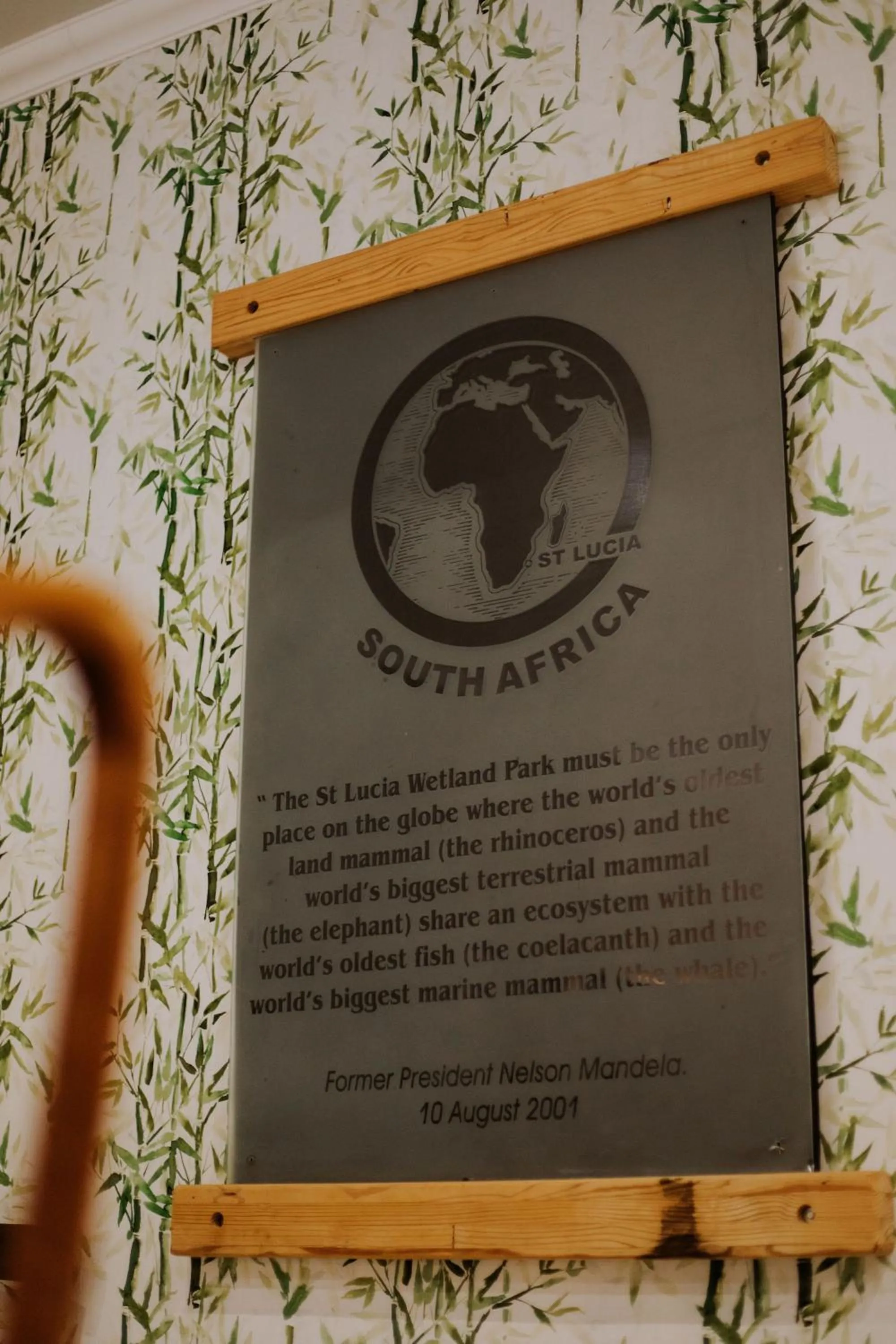 Decorative detail in iGwalagwala Guest House