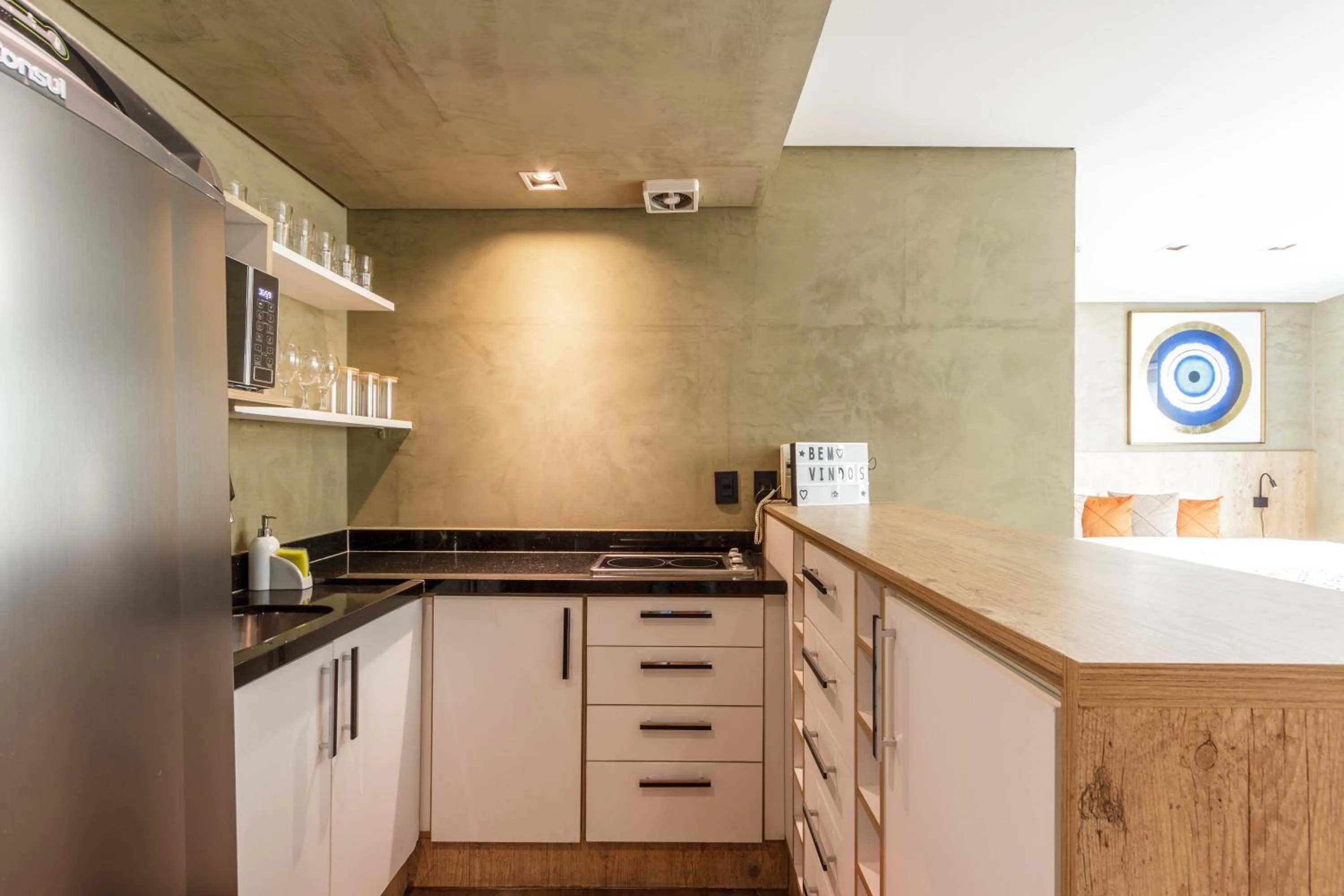 Kitchen or kitchenette in RD Cyclinn Vila Olímpia