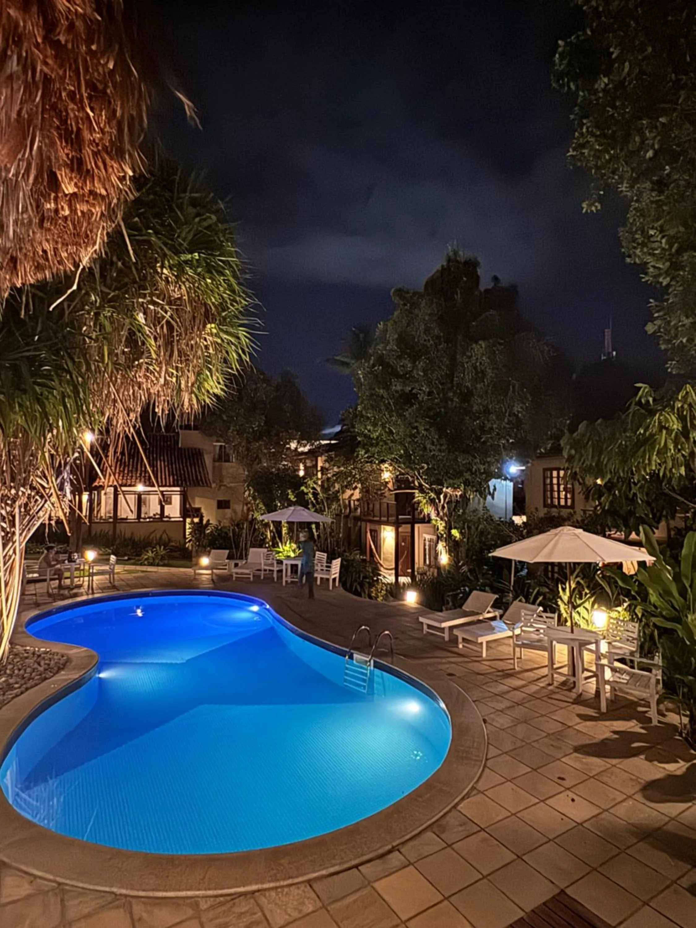 Pool view in Pousada Coisa e Tao