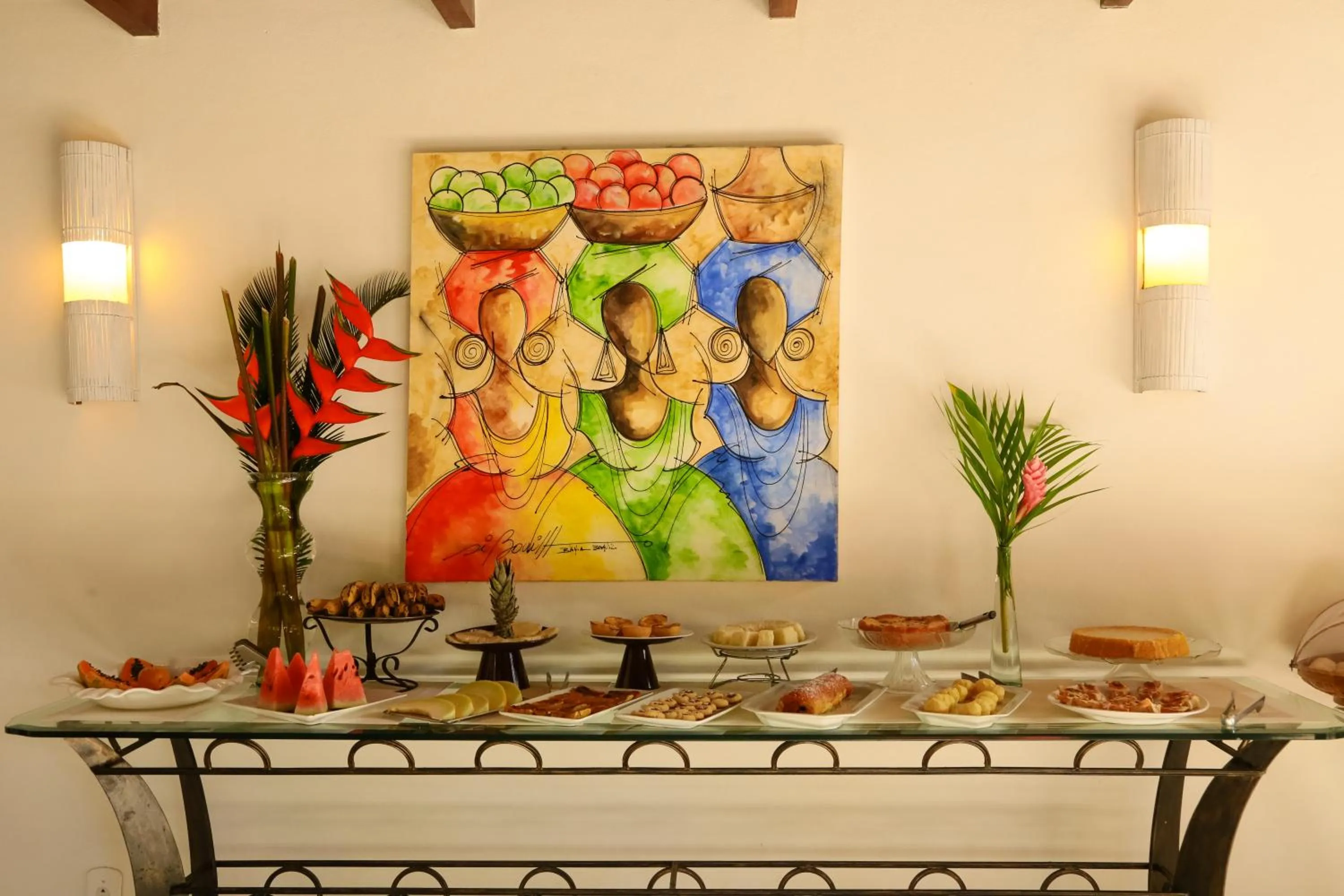 Buffet breakfast in Pousada Coisa e Tao