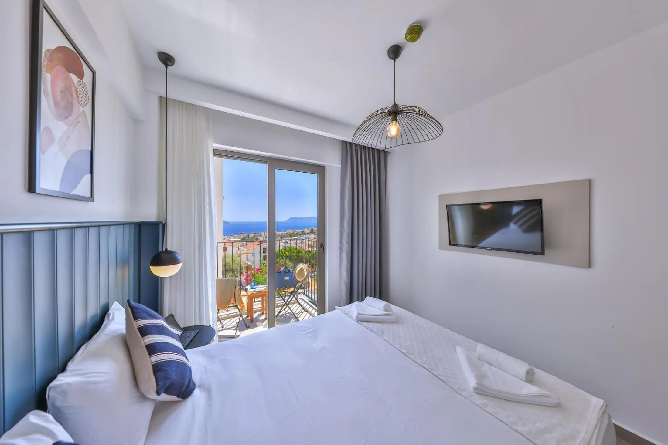 Bedroom, Bed in Aphrodite Hotel Kaş