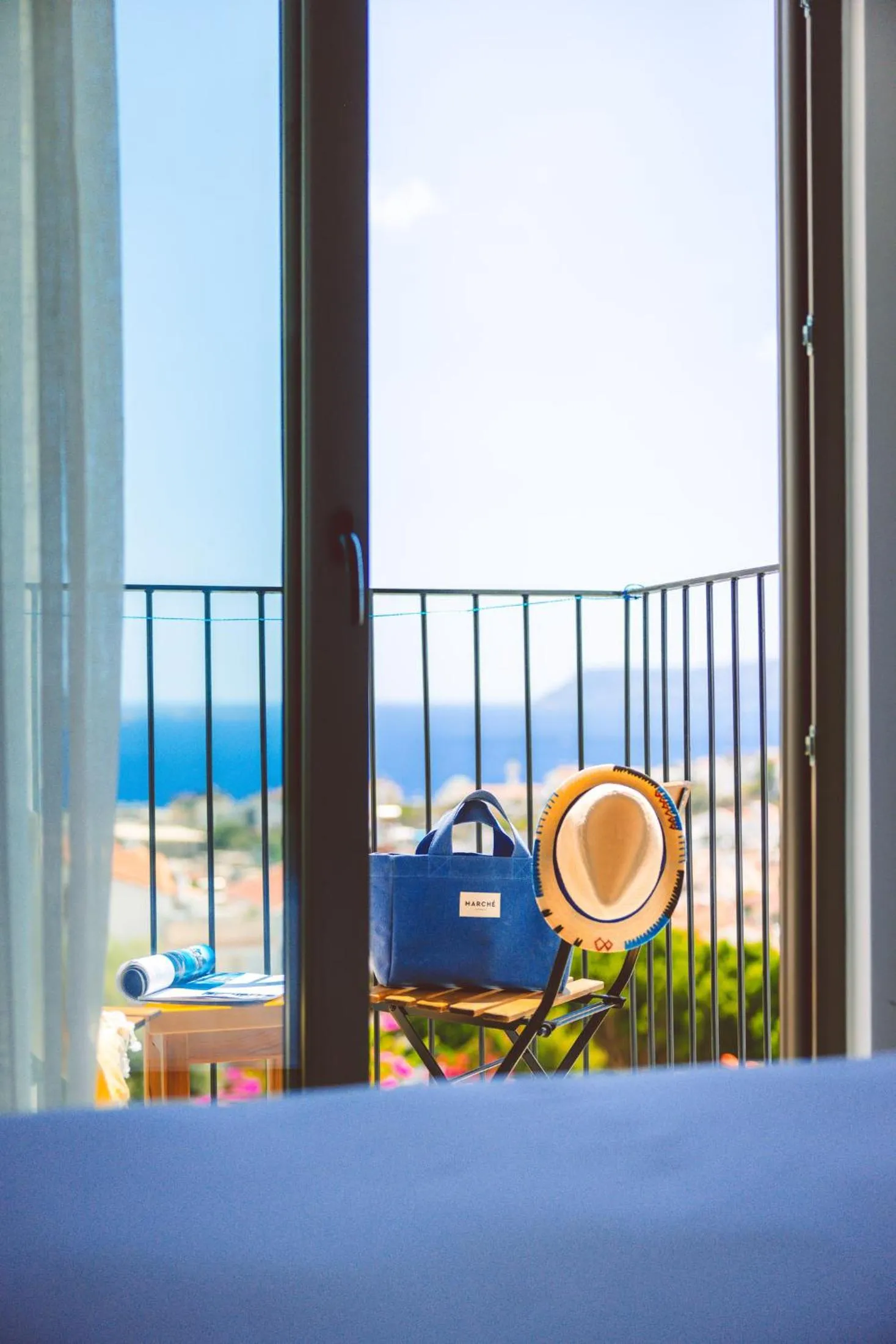 Balcony/Terrace, Bed in Aphrodite Hotel Kaş