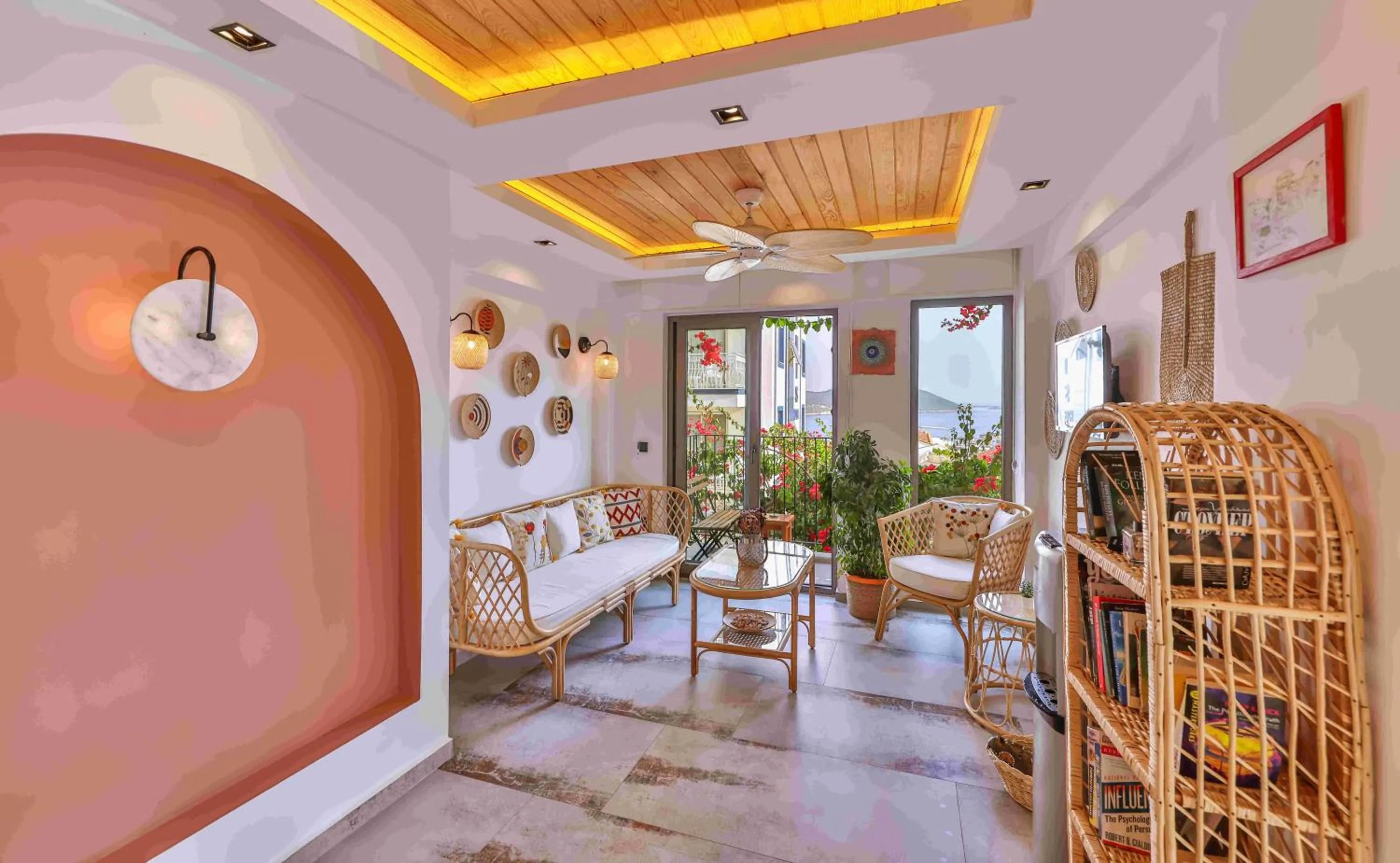 Lobby or reception in Aphrodite Hotel Kaş