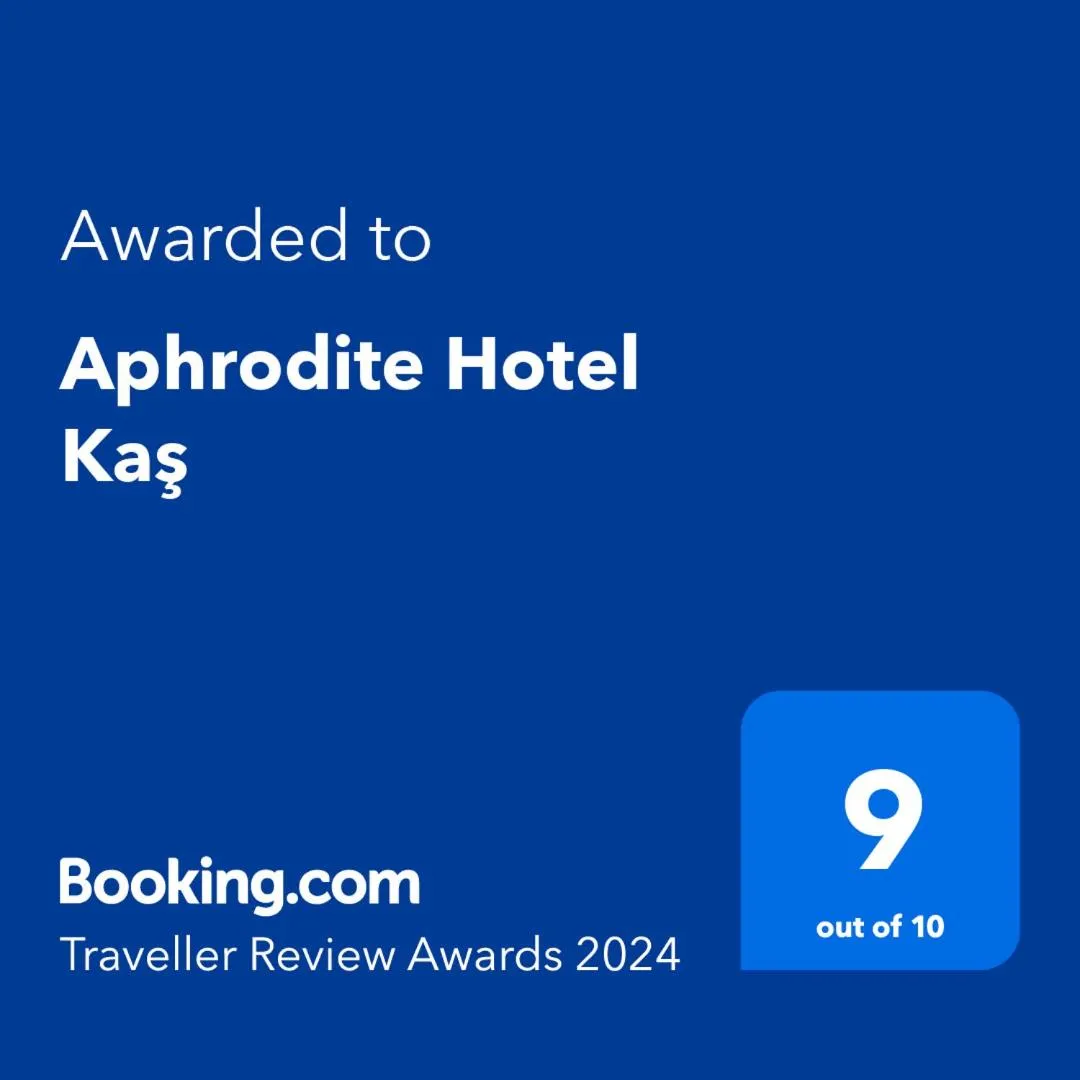 Logo/Certificate/Sign in Aphrodite Hotel Kaş