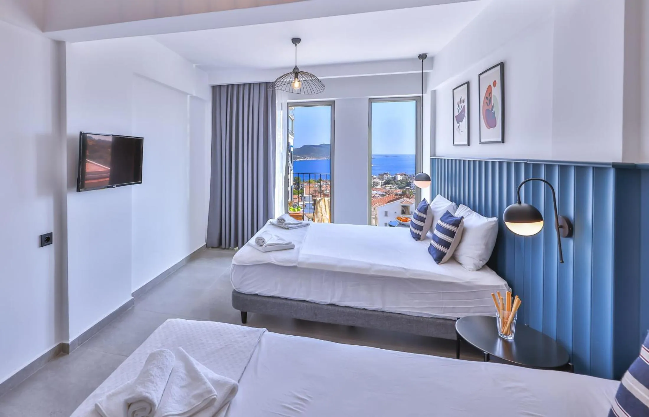 Bedroom, Bed in Aphrodite Hotel Kaş