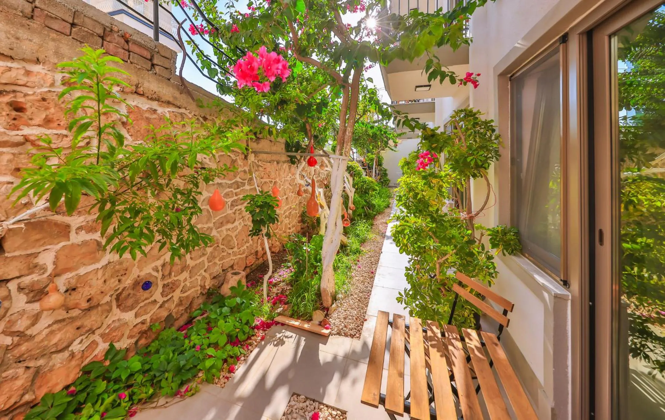 Garden view in Aphrodite Hotel Kaş