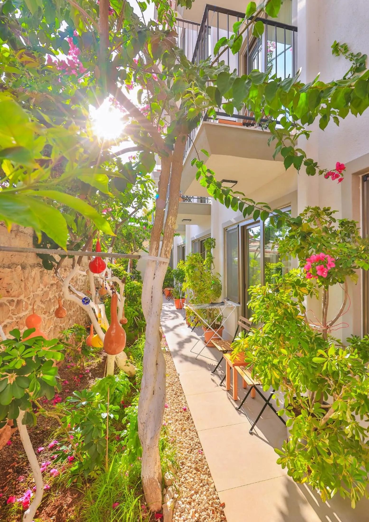 Garden view in Aphrodite Hotel Kaş