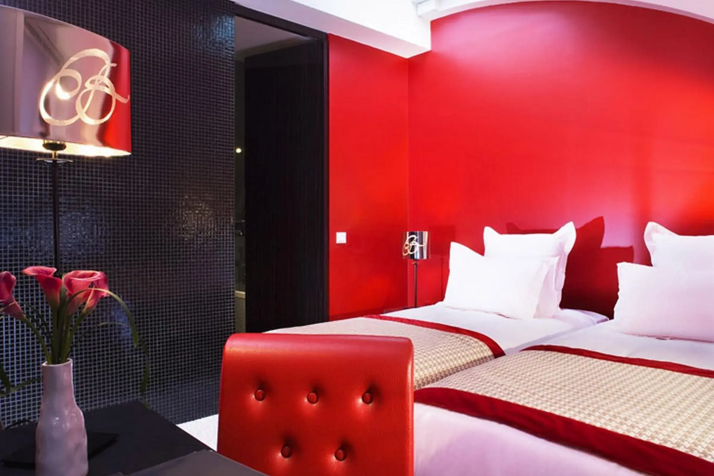 Bed in Hôtel Le Bellechasse Saint-Germain Bed in Hôtel Le Bellechasse Saint-Germain