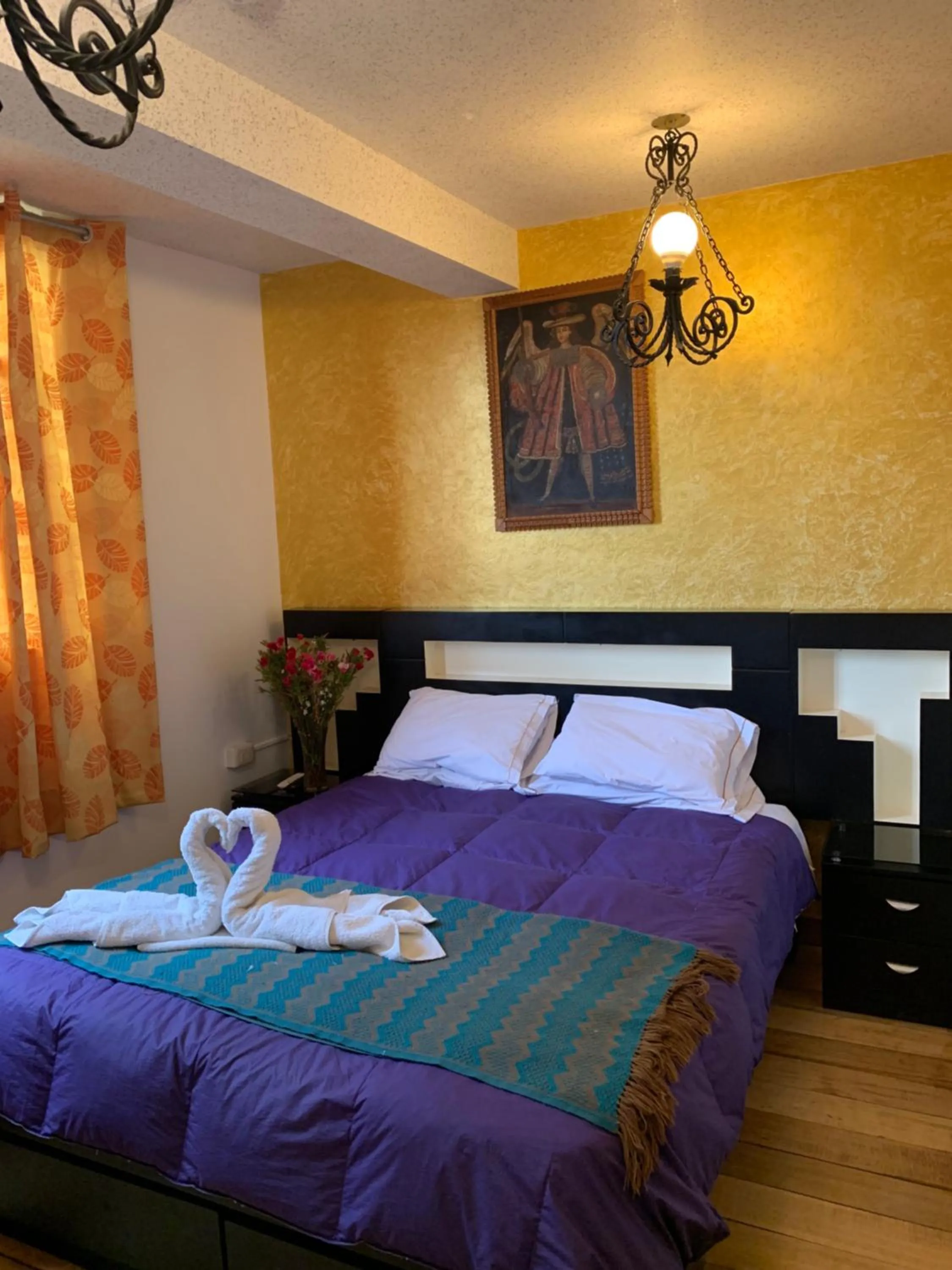 Bed in Hostal Qolqampata