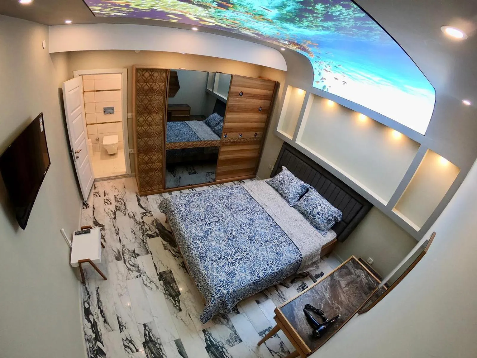 Bed in PASHA APART~BOUTİQUE HOTEL/YALOVA