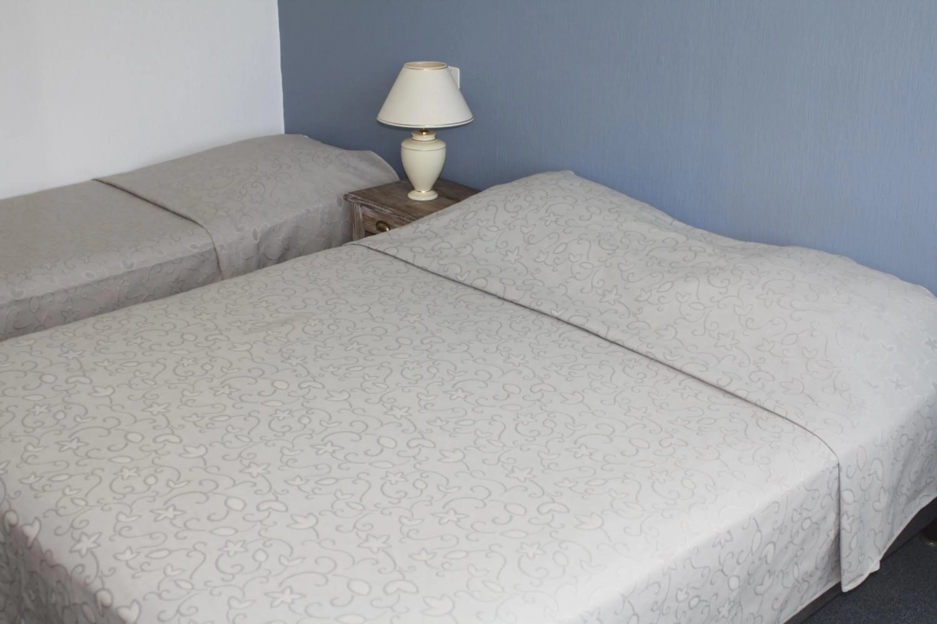 Bed in Logis Hotel du Midi