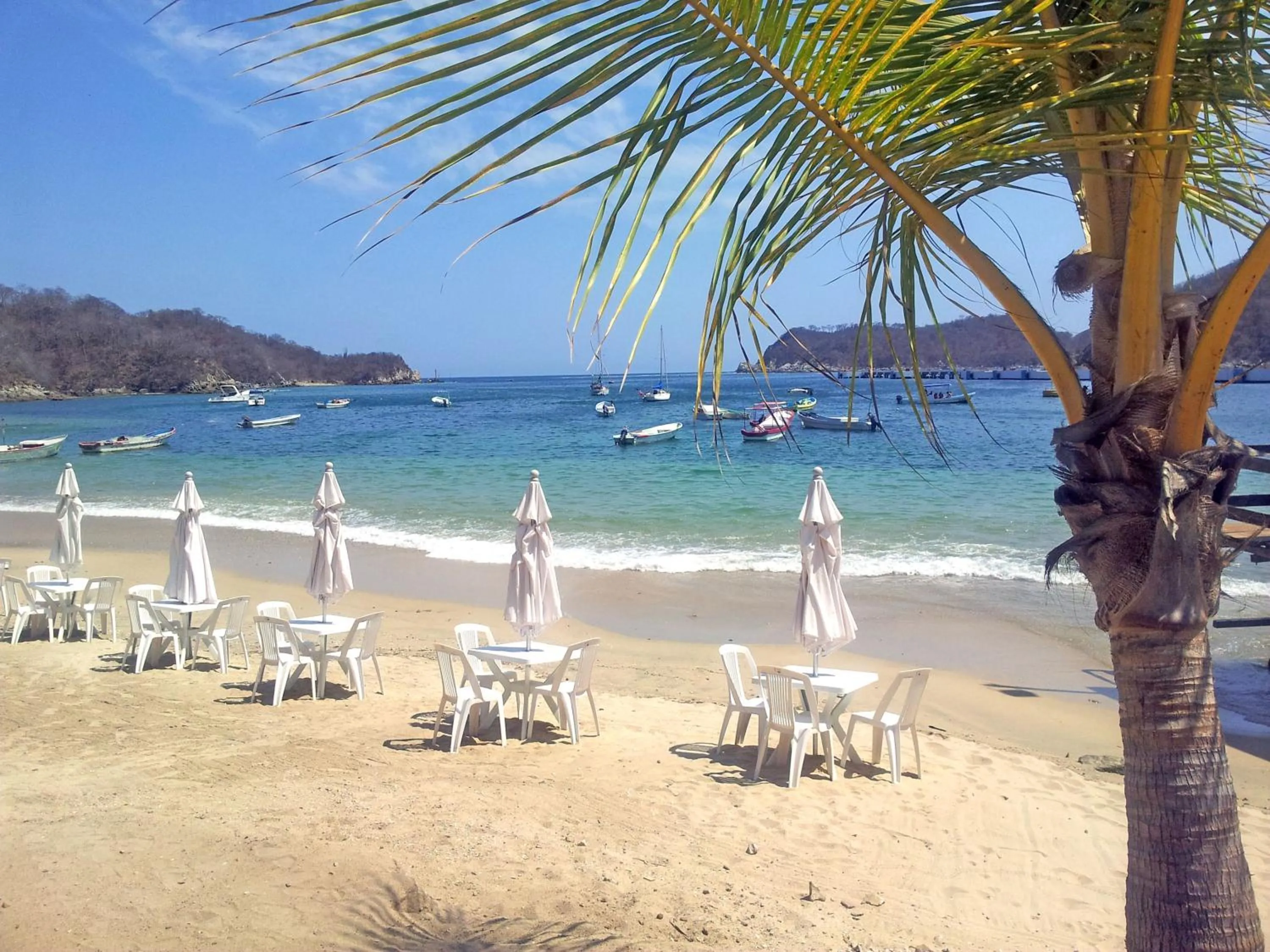 Beach in Canadian Resort Huatulco