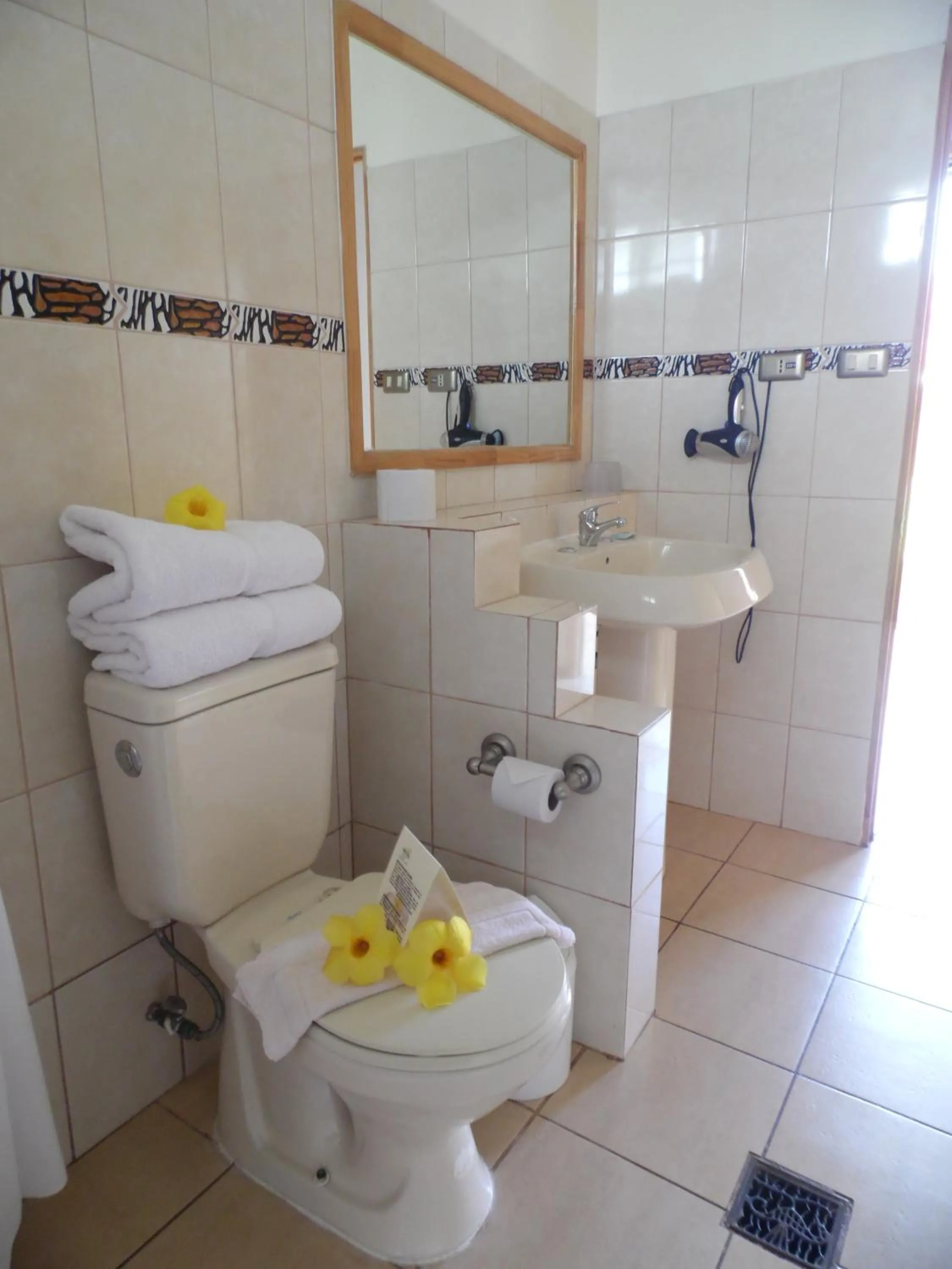 Shower in Hotel Manutara