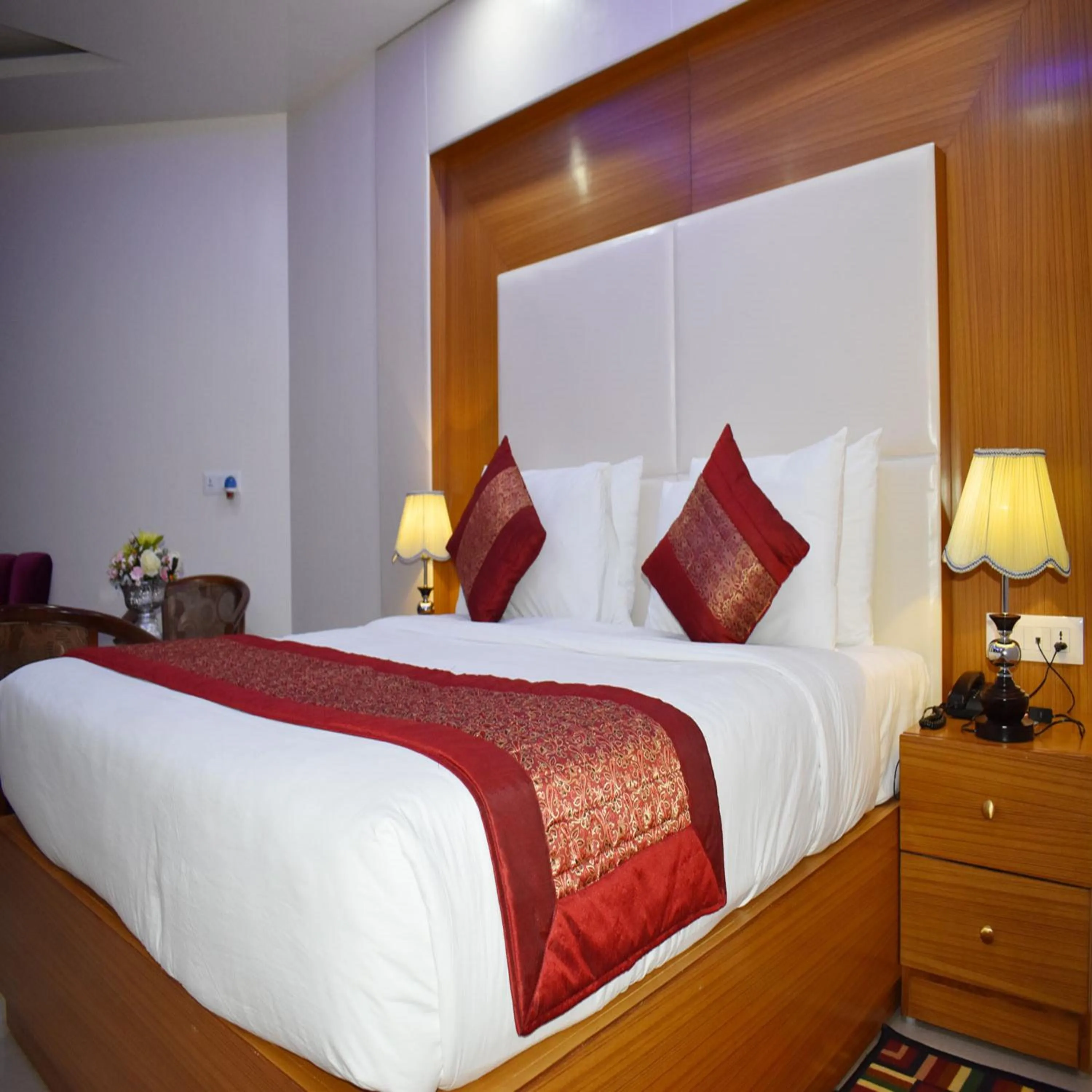 Shower, Bed in HOTEL ANAND INTERNATIONAL