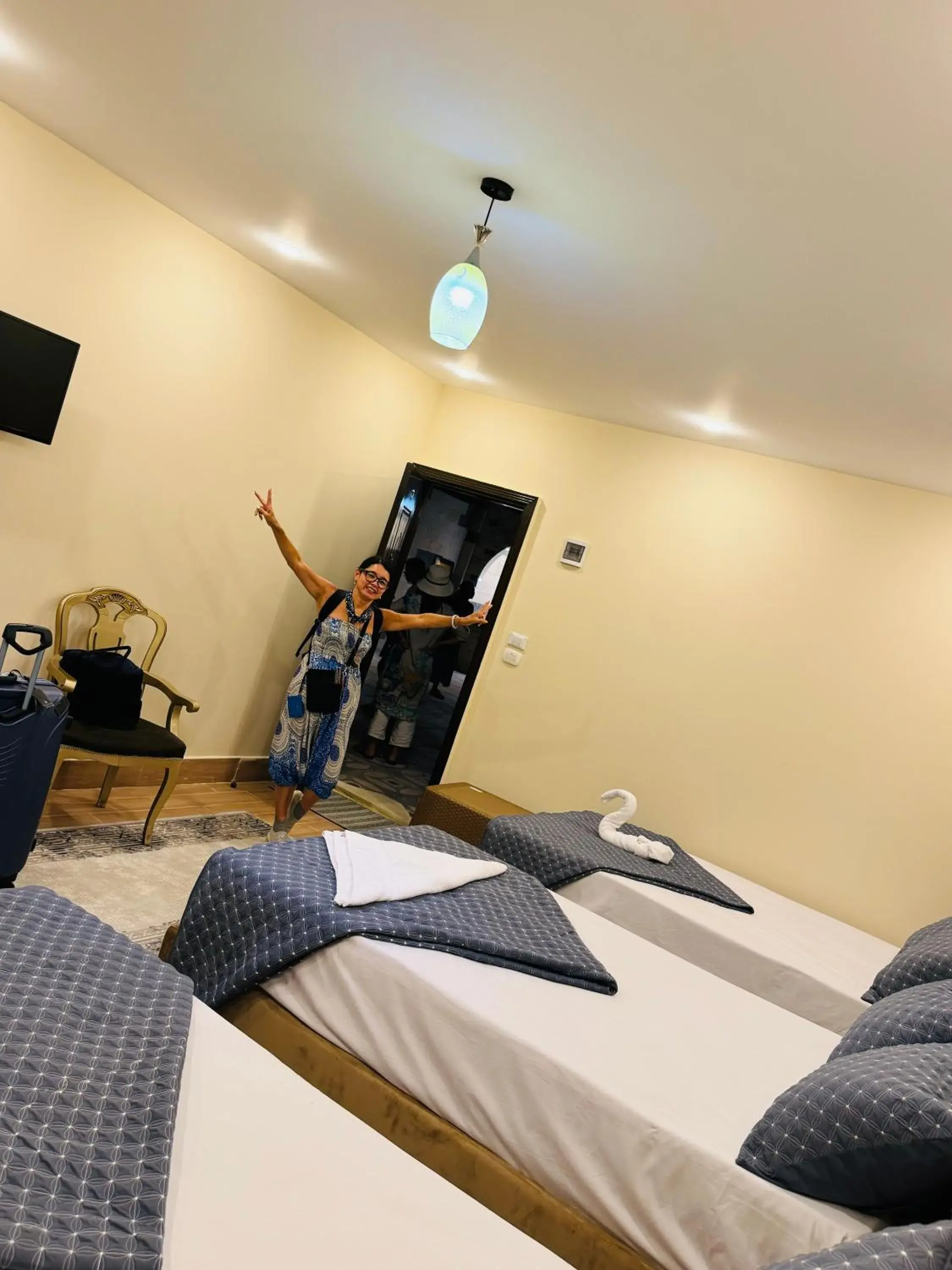 Double or Twin Room with View - single occupancy in Sphinx palace pyramids view inn Double or Twin Room with View - single occupancy in Sphinx palace pyramids view inn