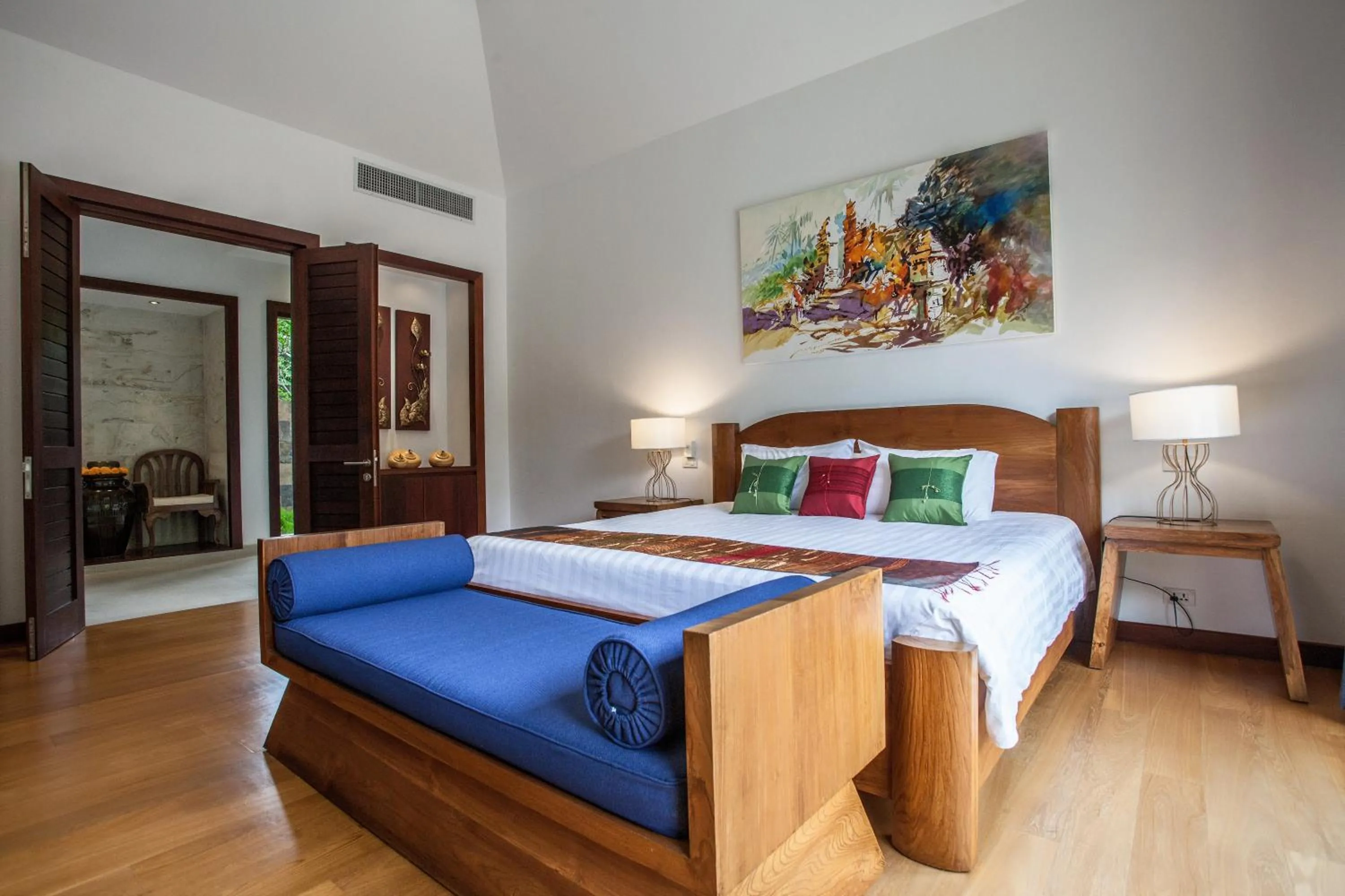 Bed in Baan Pinya Balinese Style Pool Villa