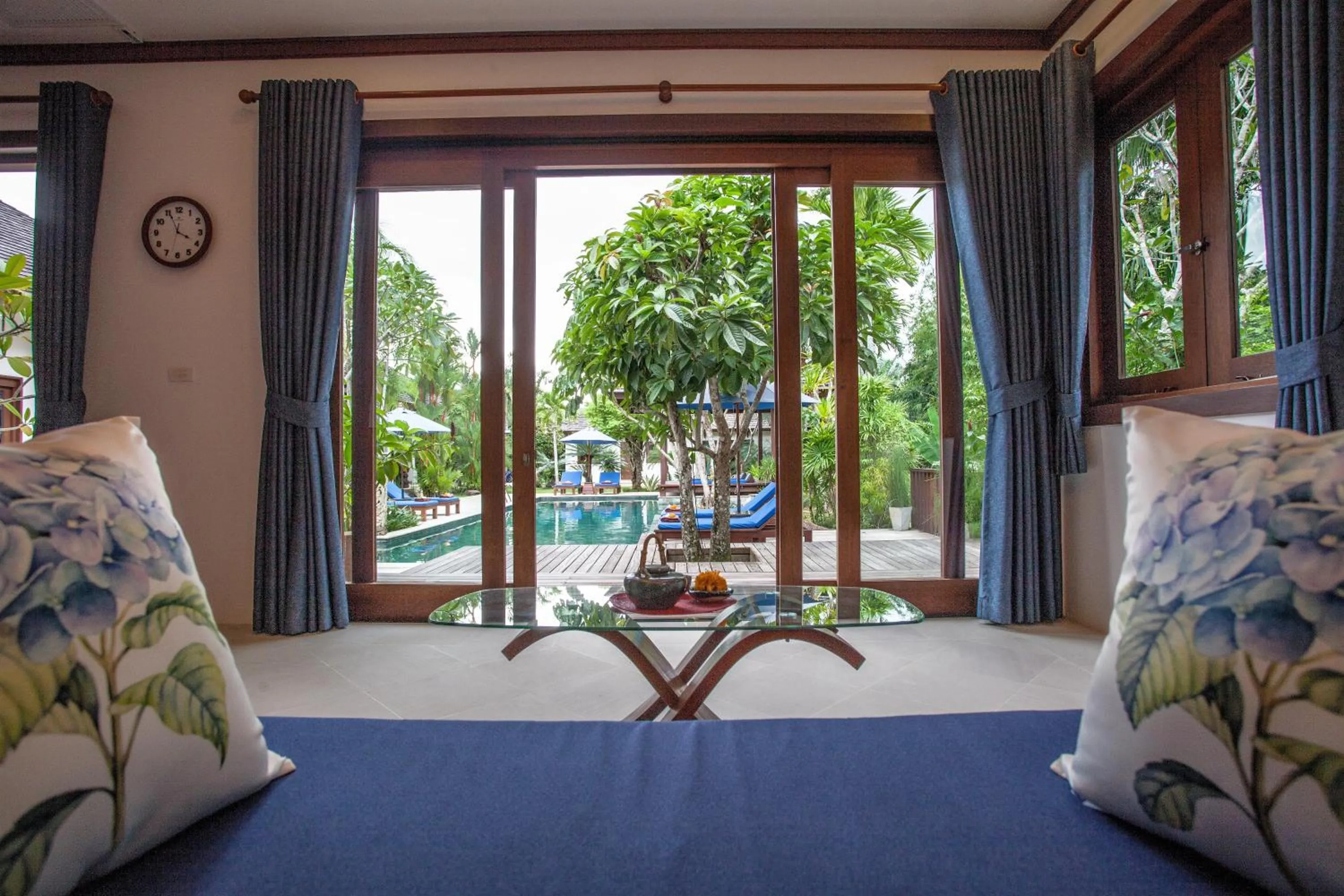 Balcony/Terrace, Bed in Baan Pinya Balinese Style Pool Villa