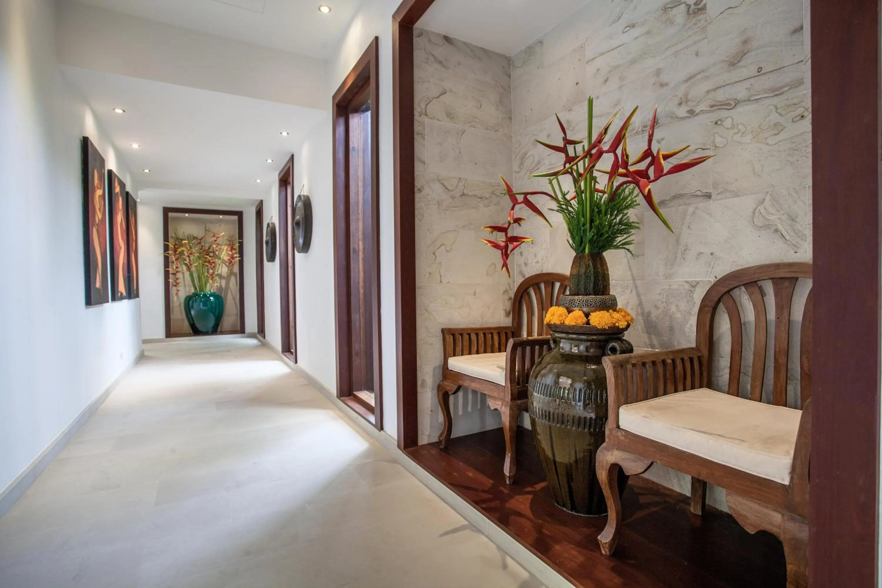Decorative detail, Bed in Baan Pinya Balinese Style Pool Villa