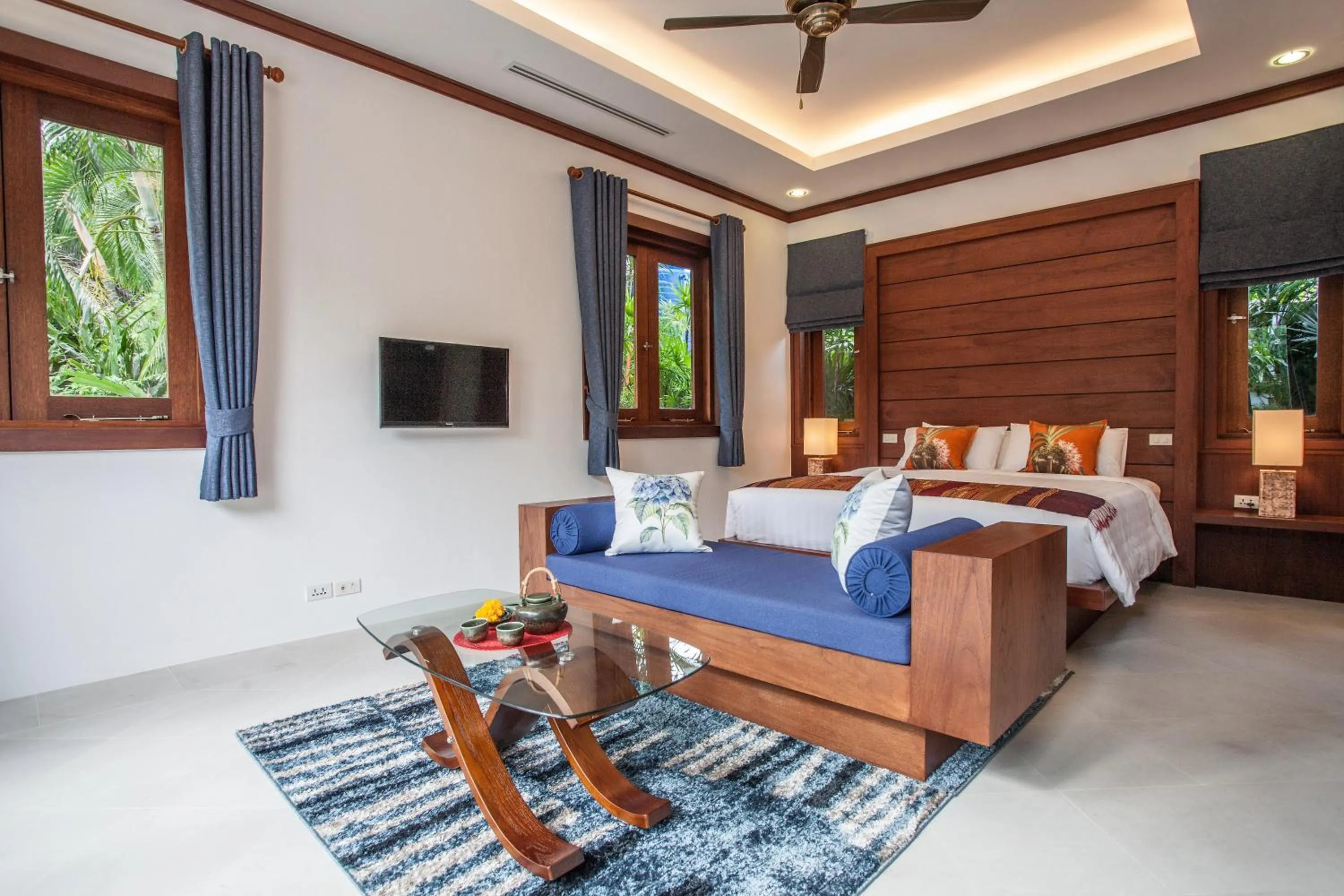 Bedroom, Bed in Baan Pinya Balinese Style Pool Villa