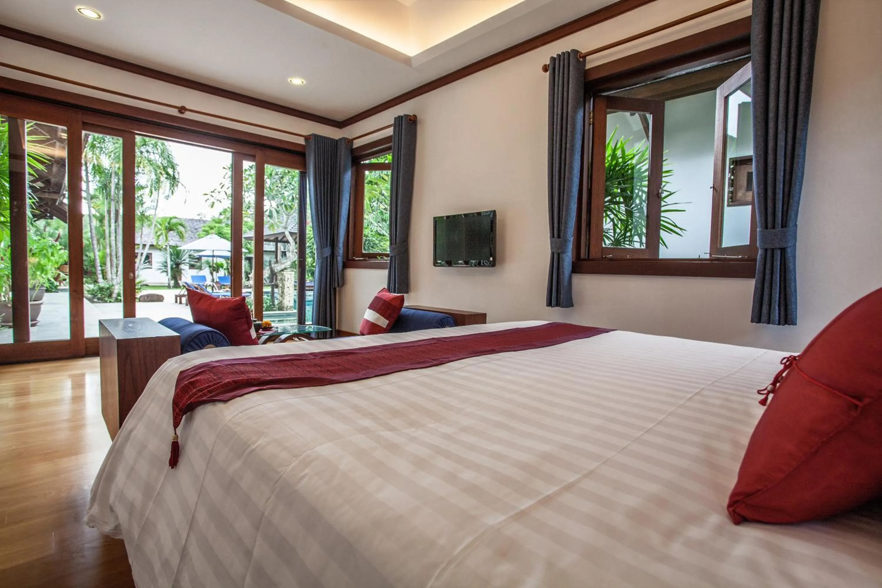 Bedroom, Bed in Baan Pinya Balinese Style Pool Villa