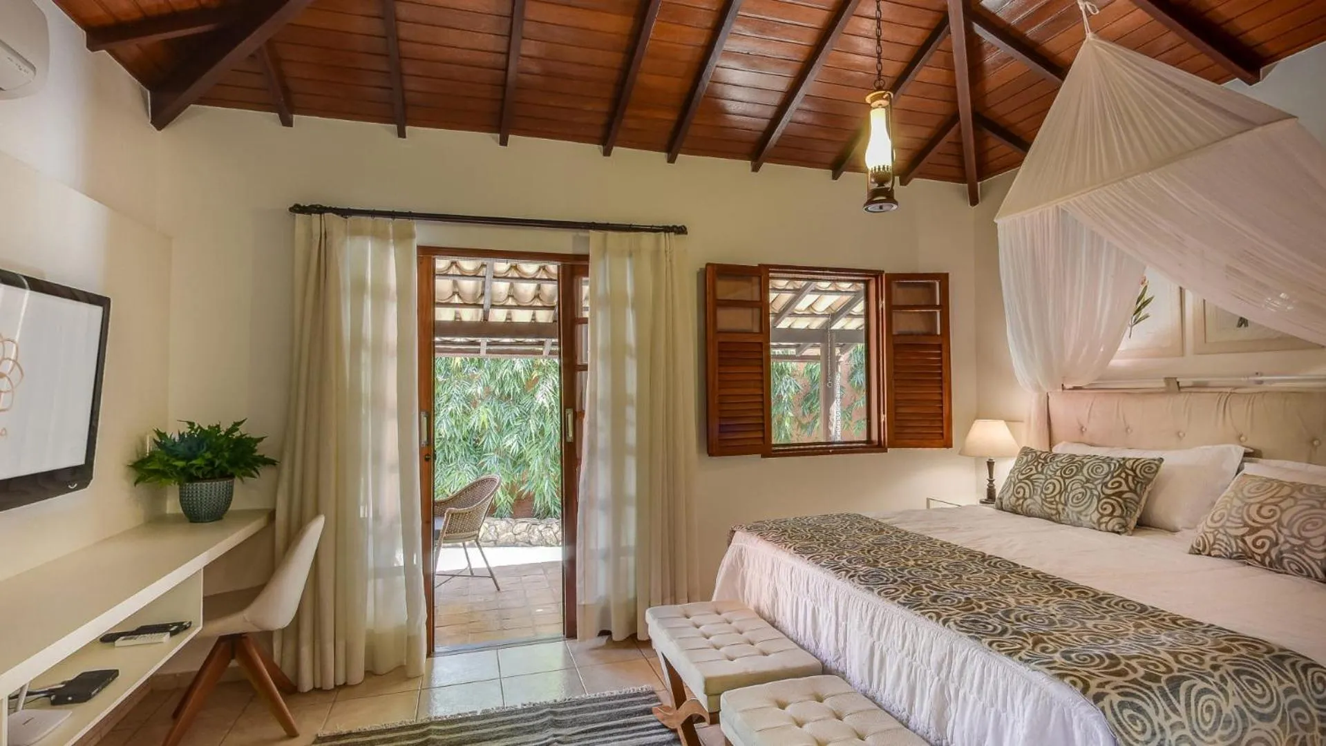 Bed in Ananda Pousada