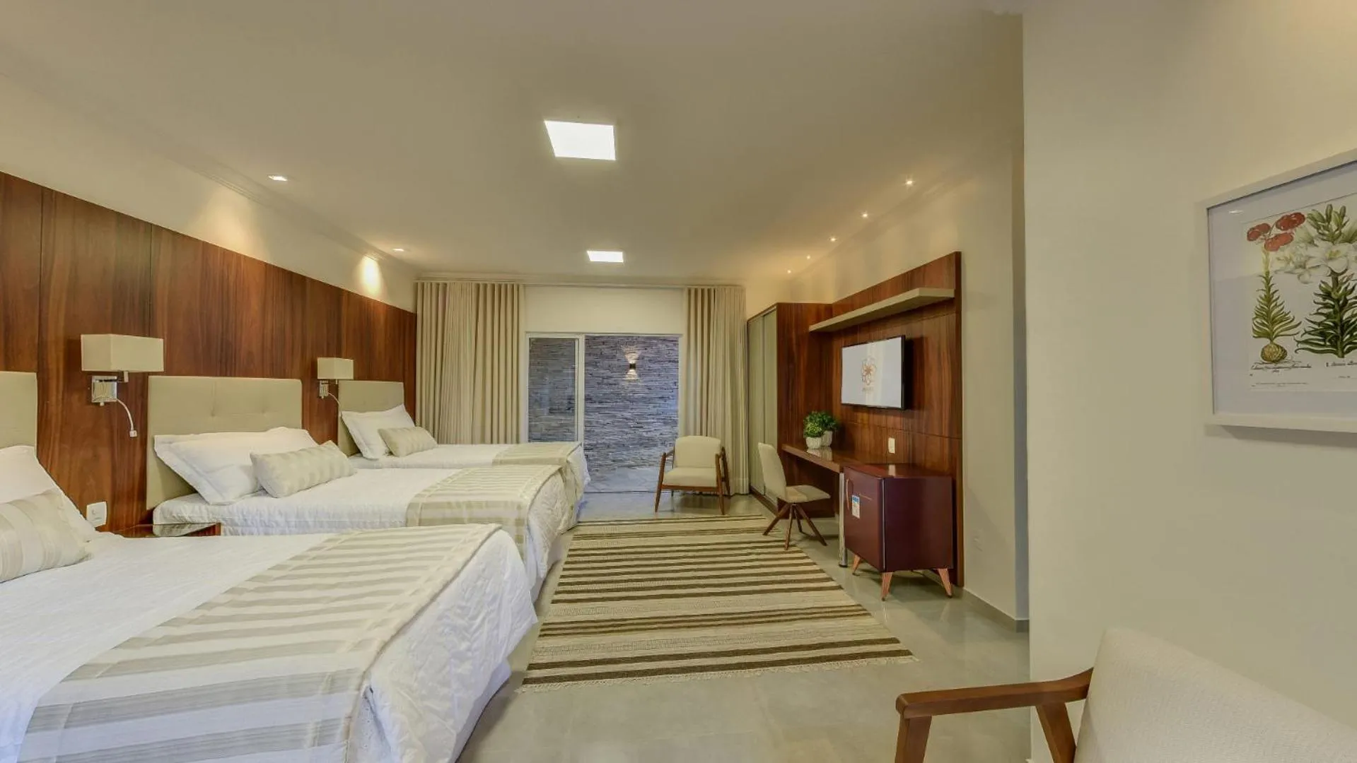 Bed in Ananda Pousada