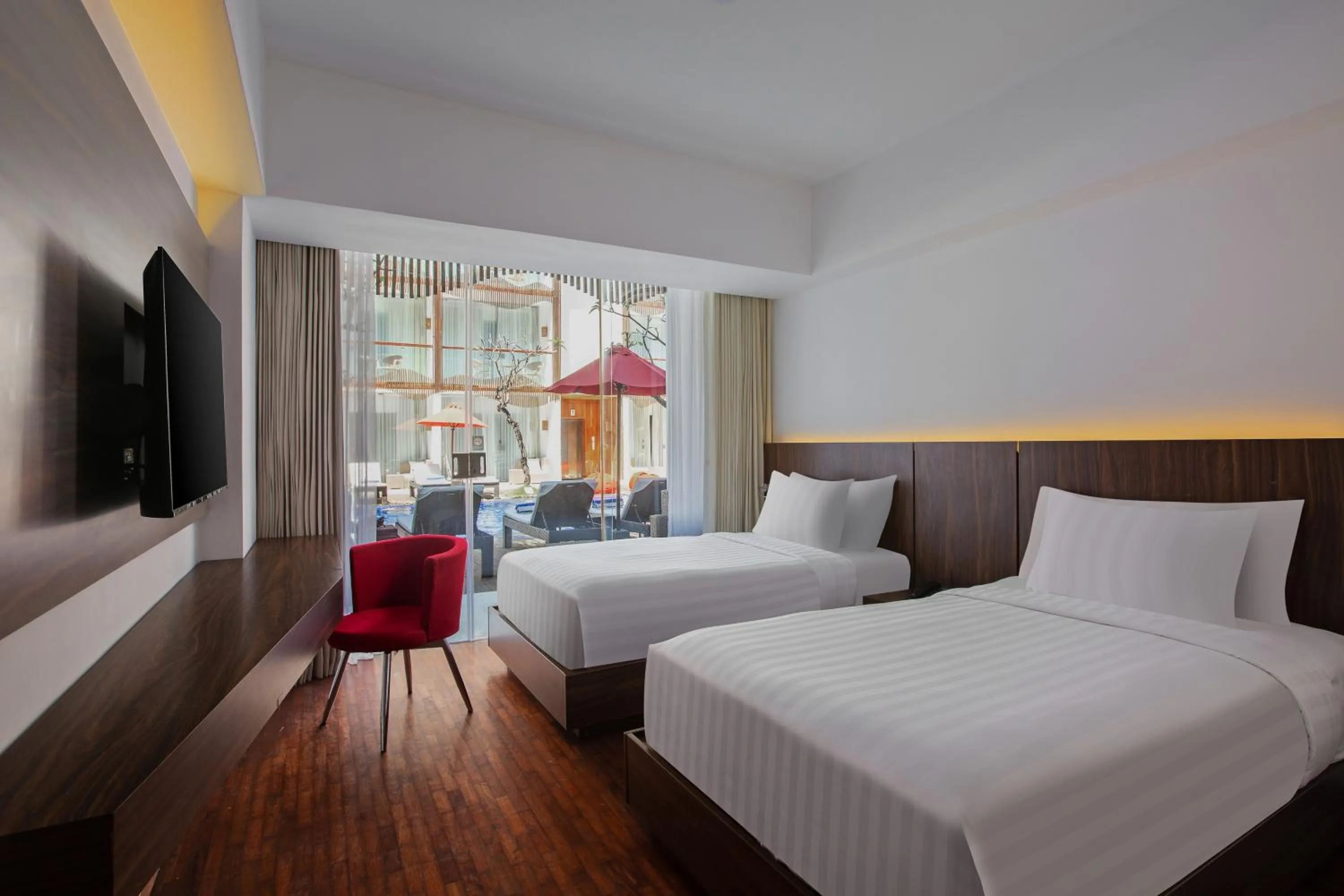 View (from property/room), Bed in The Bene Hotel