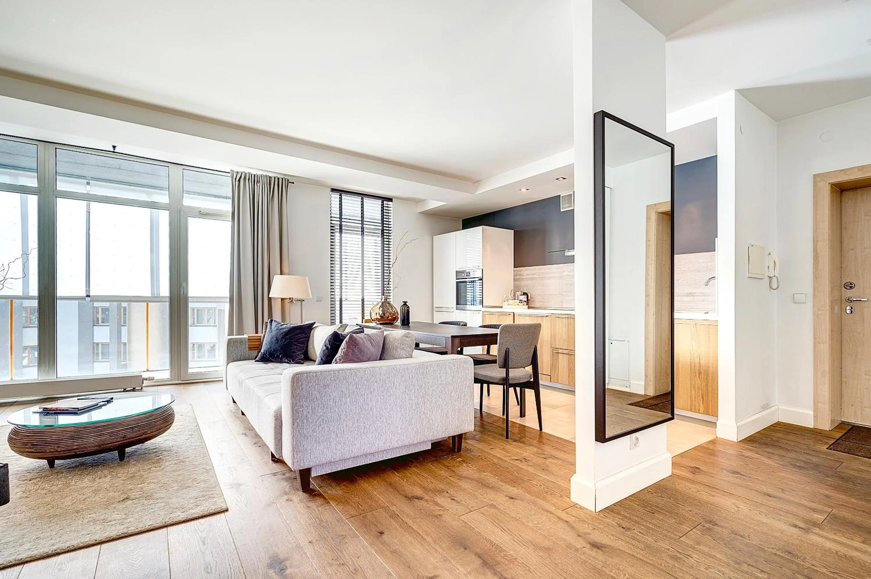 Living room, Bed in Vilnius Apartments & Suites