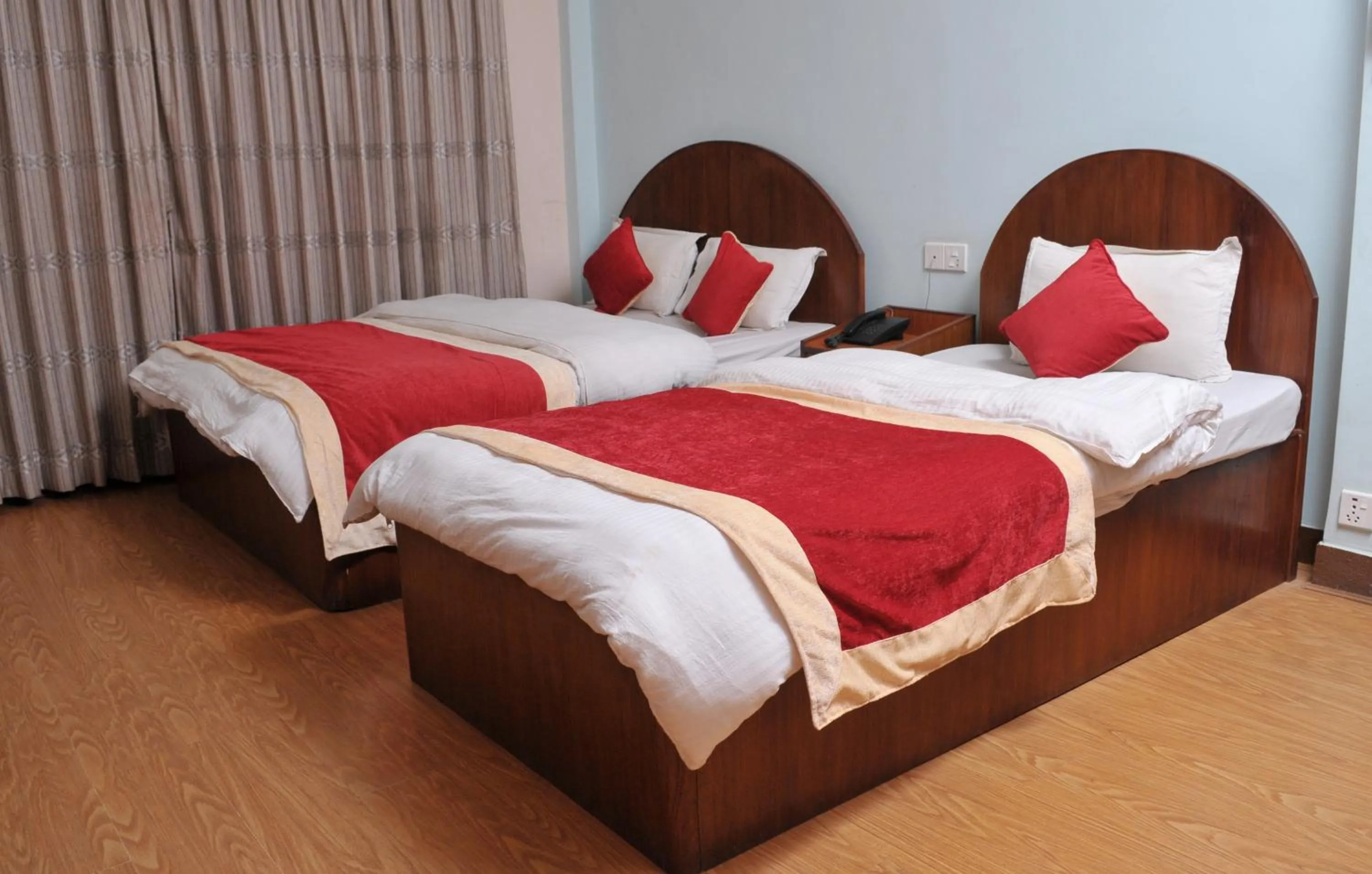 Photo of the whole room, Bed in Hotel Brihaspati