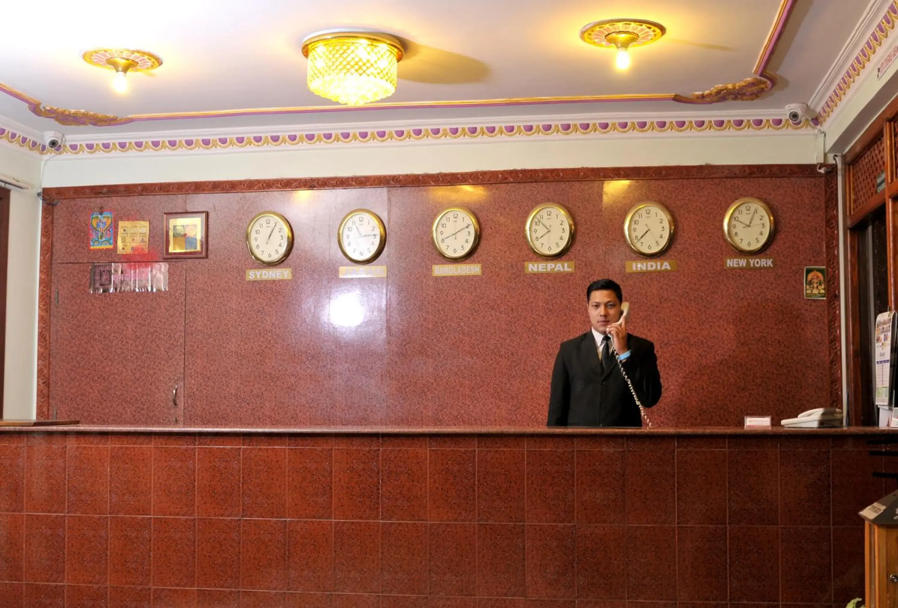 Lobby or reception in Hotel Brihaspati Lobby or reception in Hotel Brihaspati