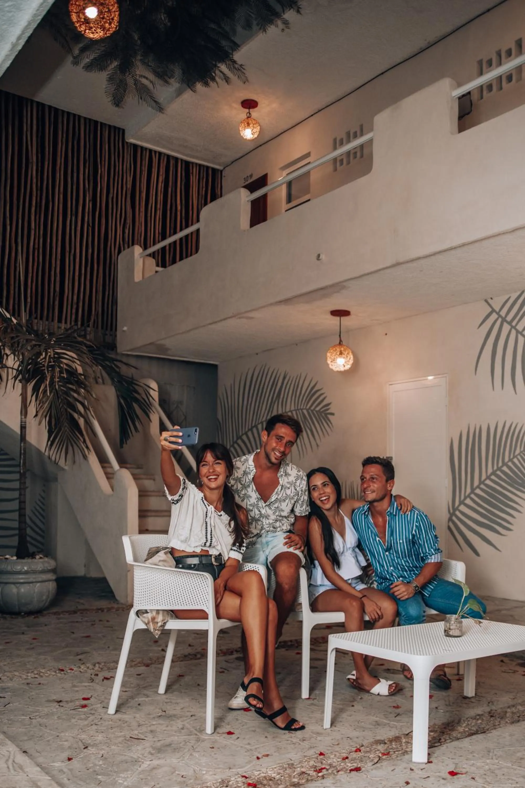 Patio in Ahava Hotel